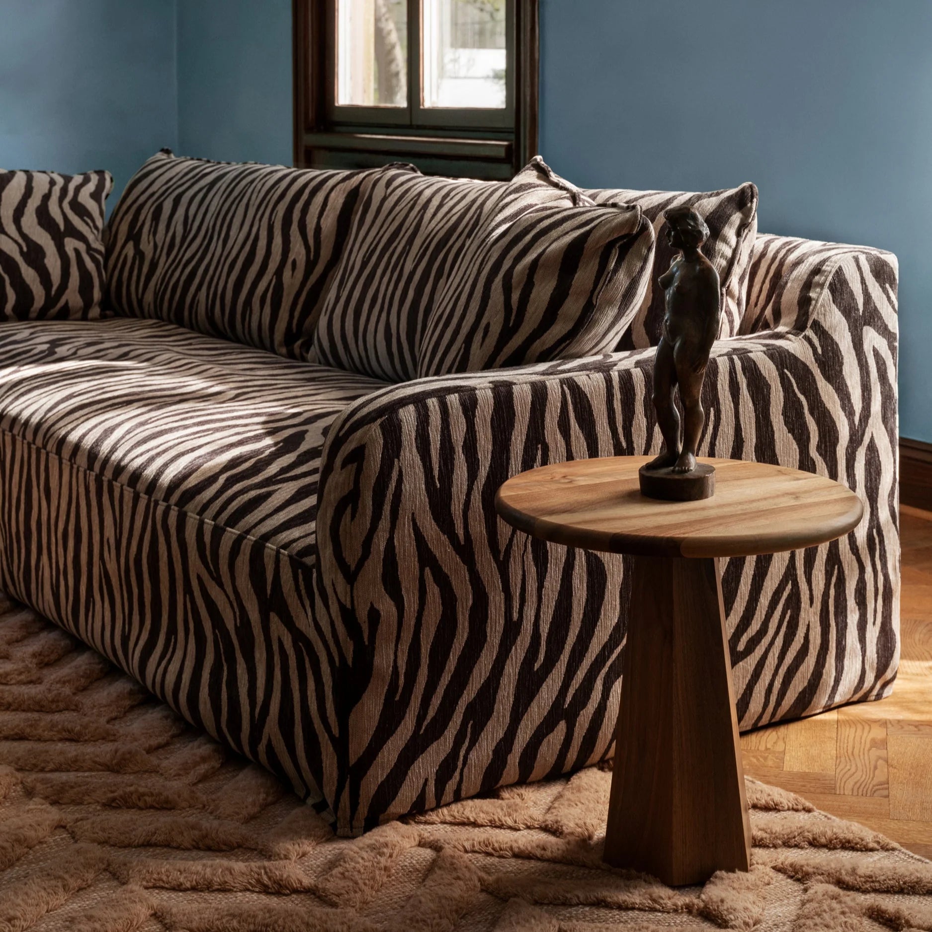Vloerkleed HERRINGBONE bruin