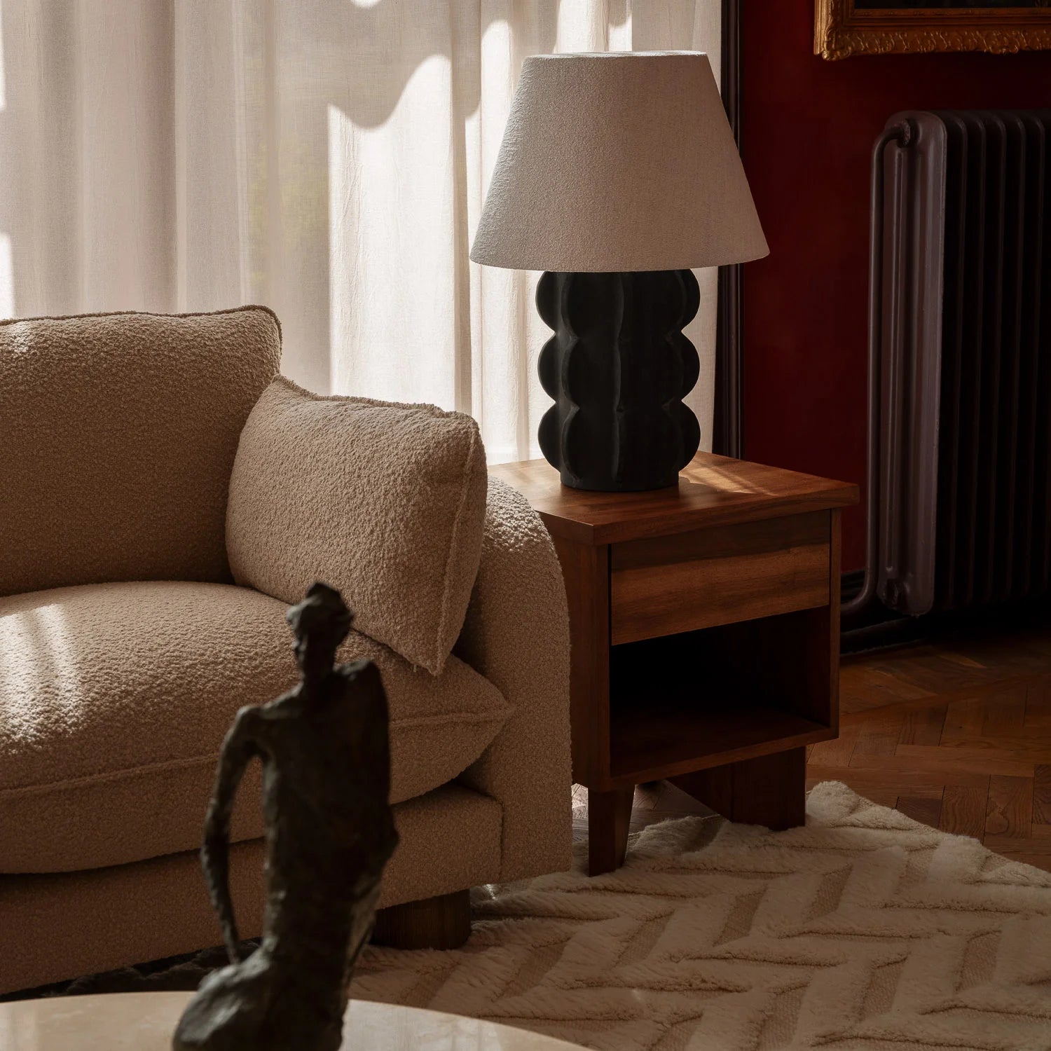 ACISSIMO table lamp black ceramic