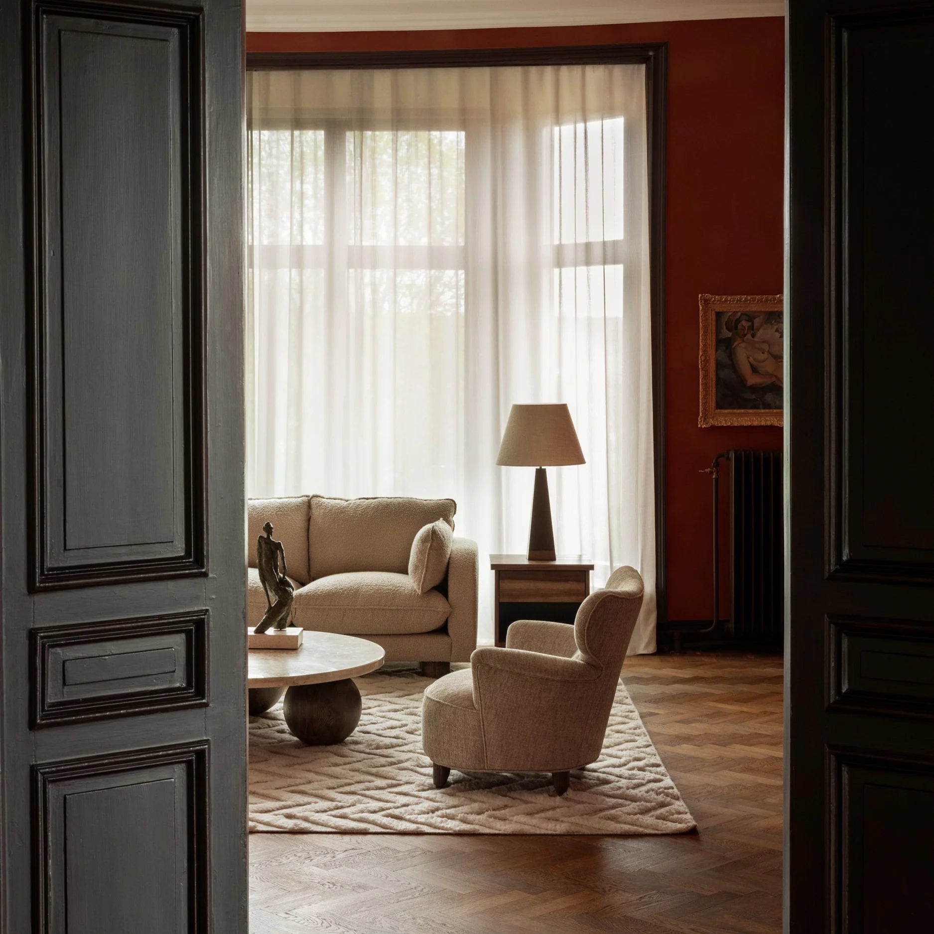 ELIAS Beige Armchair