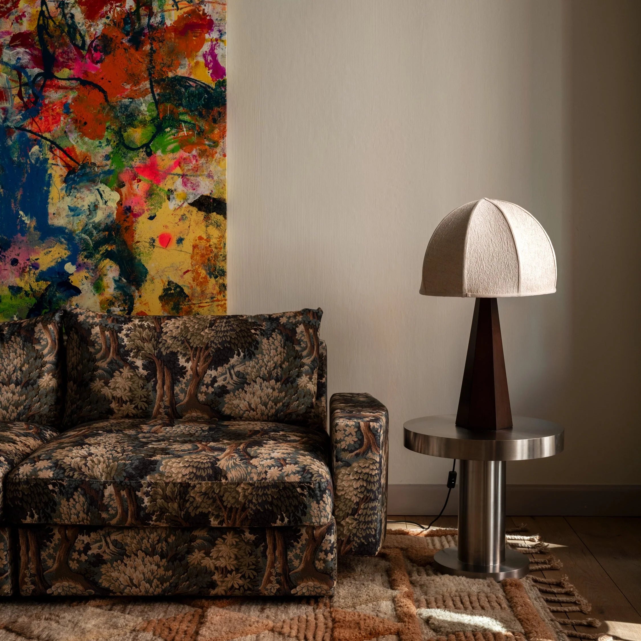 HEXAGON Ash Veneer Table Lamp