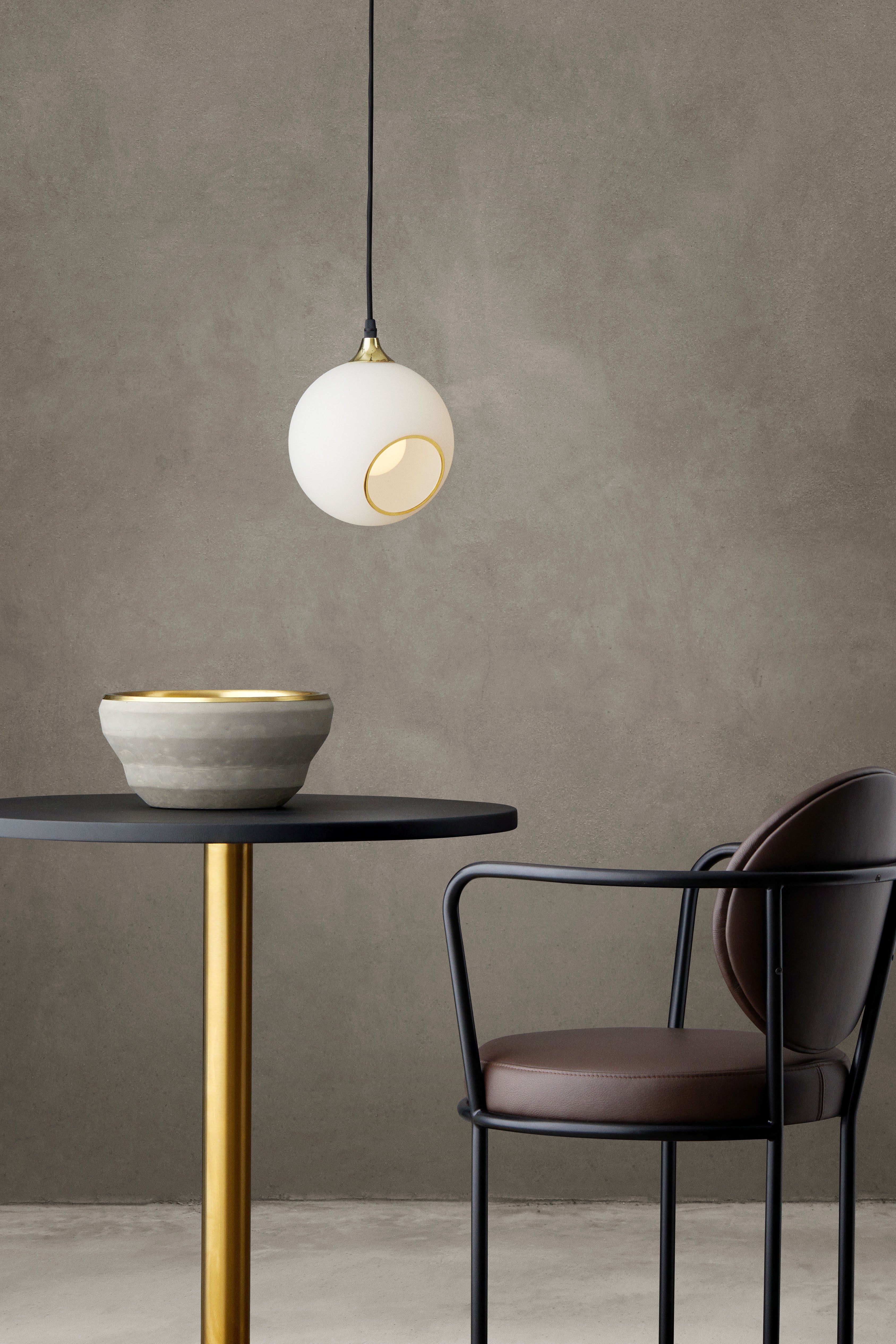 BALLROOM pendant lamp white with gold finish