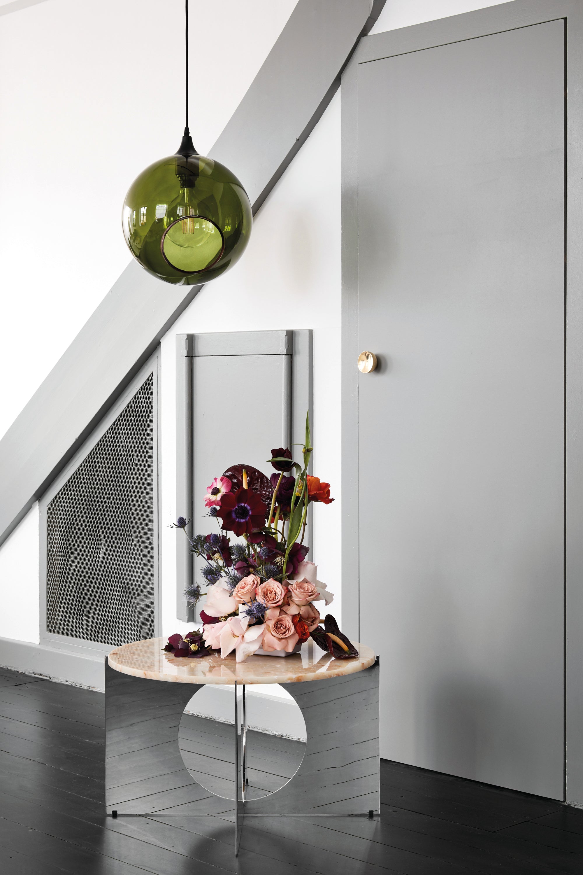 BALLROOM pendant lamp dark green with black finish