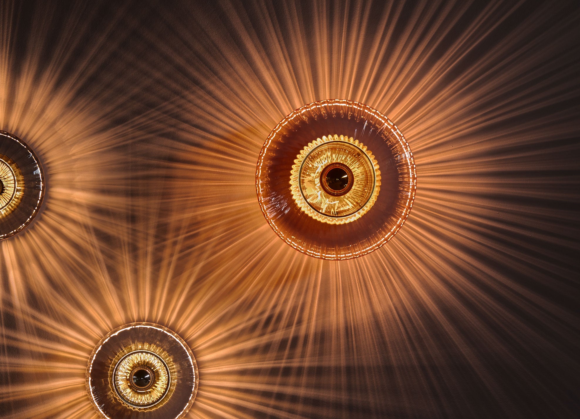 Wandlamp NIEUWE GOLF OPTISCH glazen