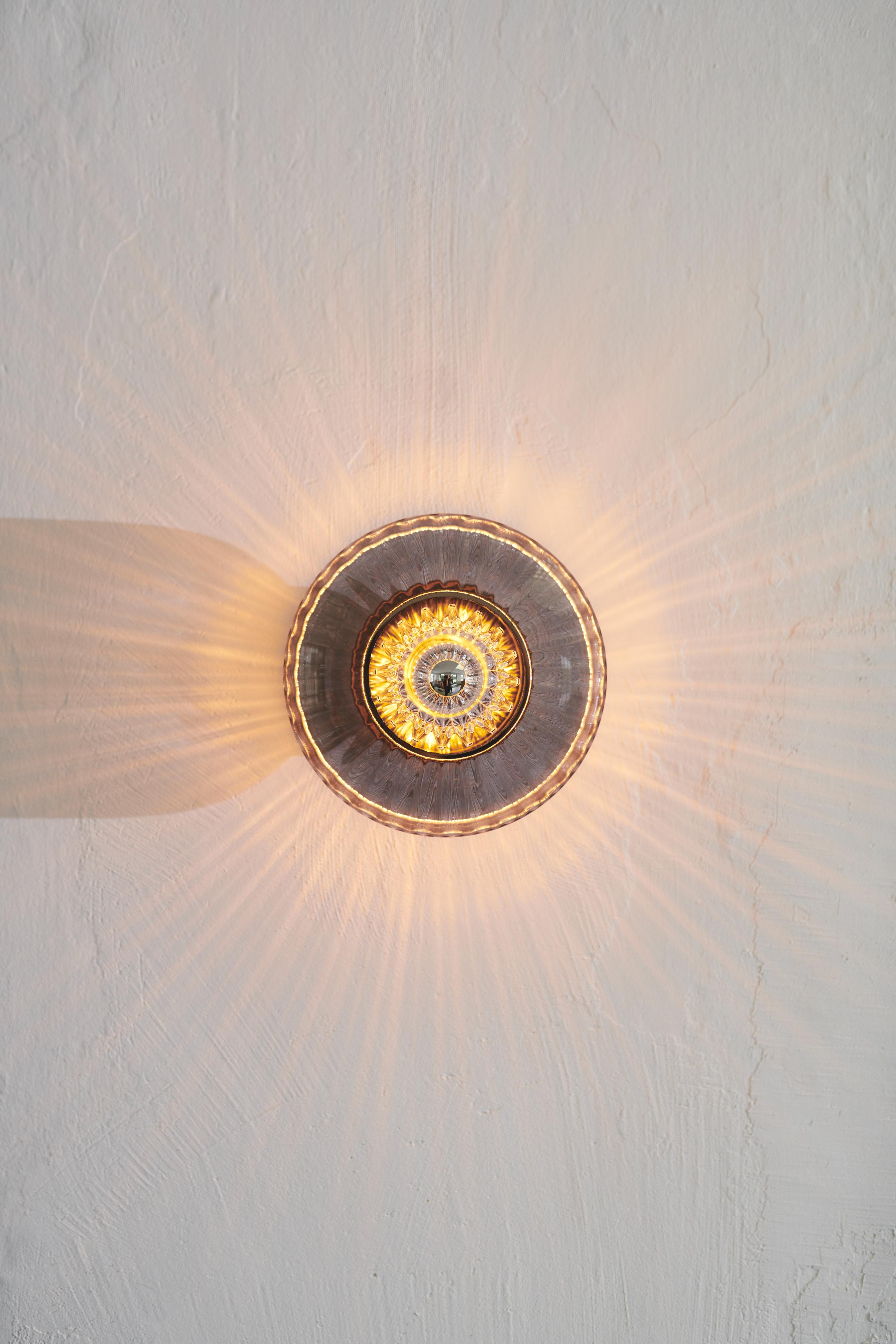 Wandlamp NIEUWE GOLF OPTISCH dymione glas