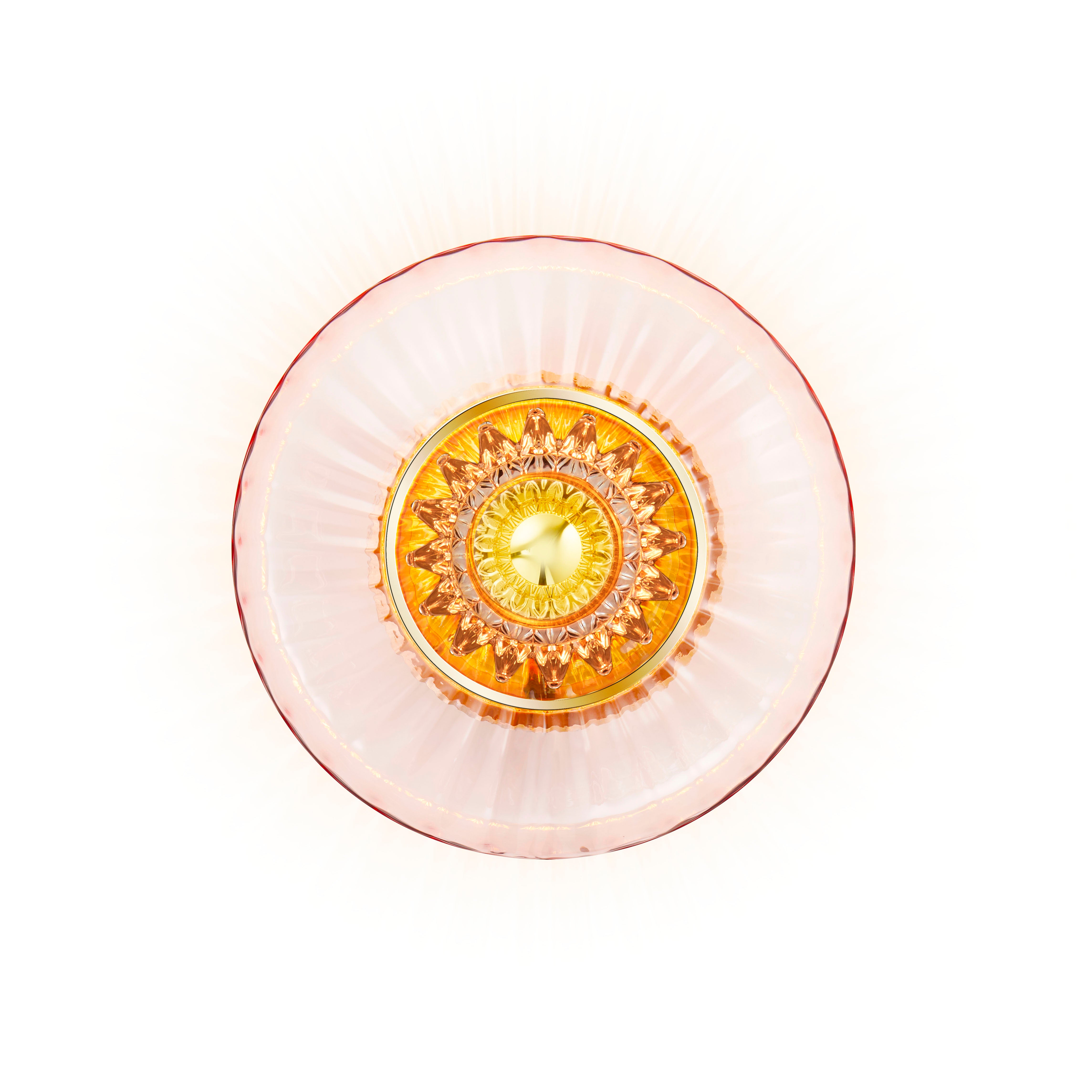 Wandleuchte NEW WAVE OPTIC rosa Glas