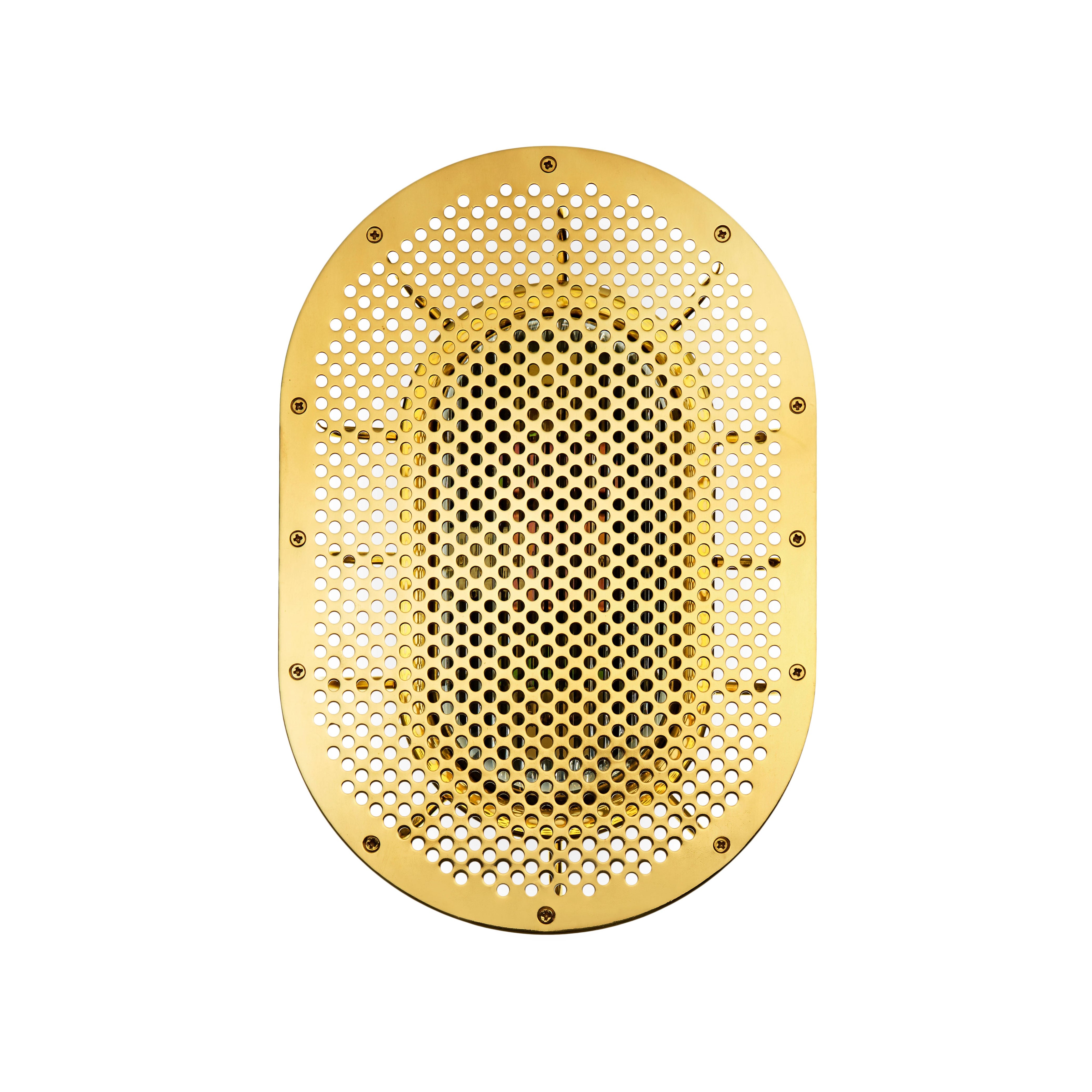 NIGHT RIDER outdoor wall lamp in polished brass