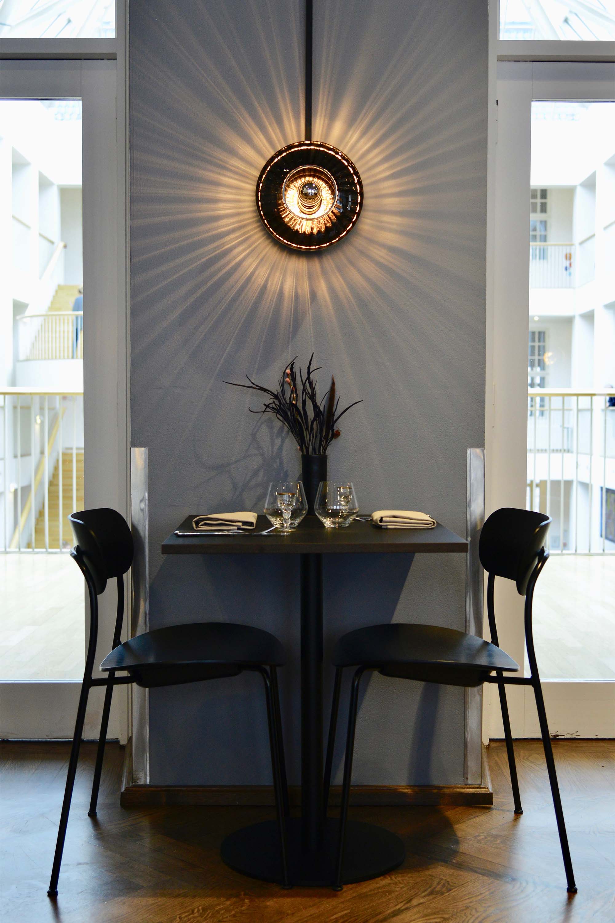 Wandlamp NIEUWE GOLF OPTISCH glazen