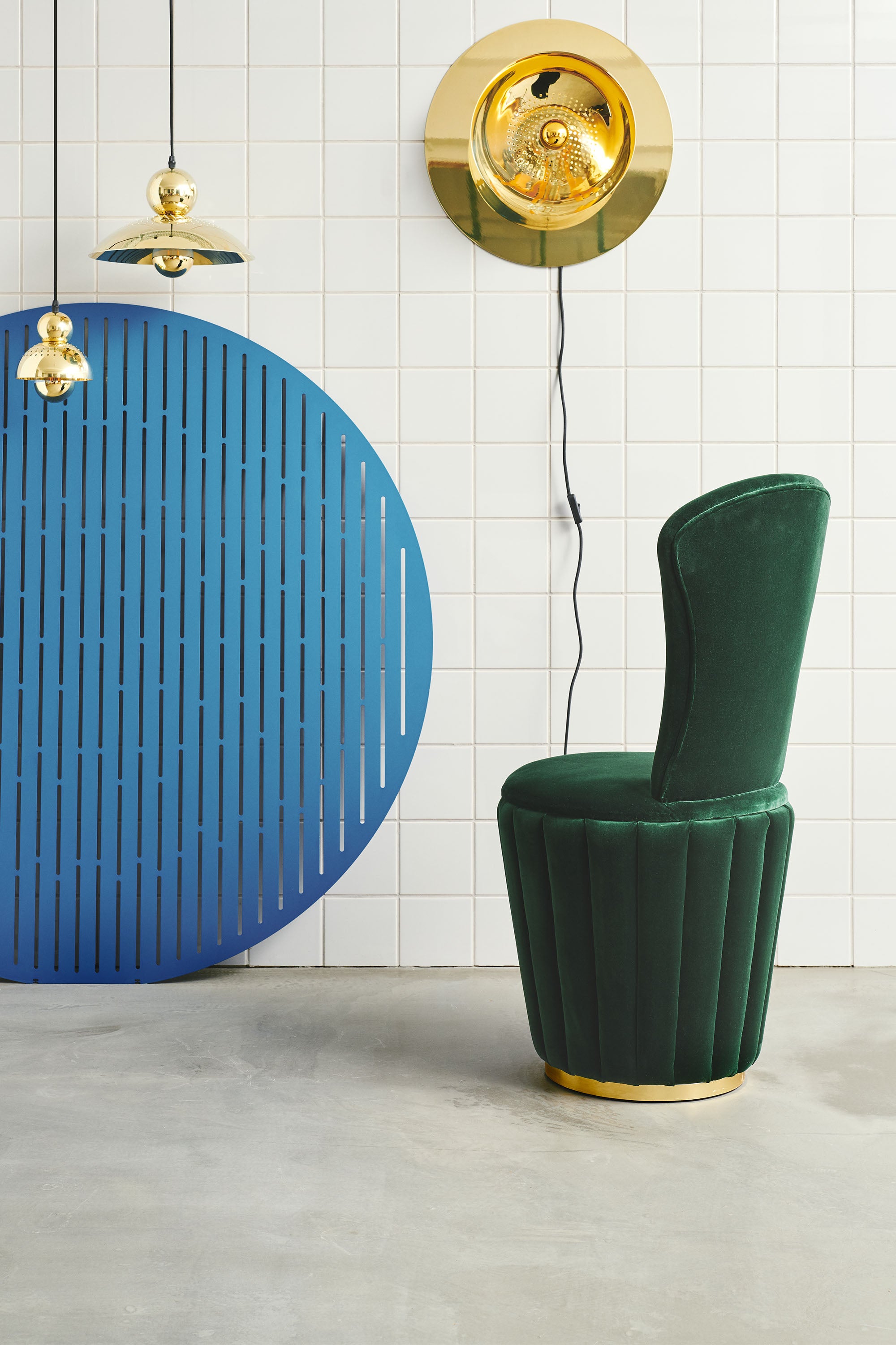 WANTED wandlamp goud