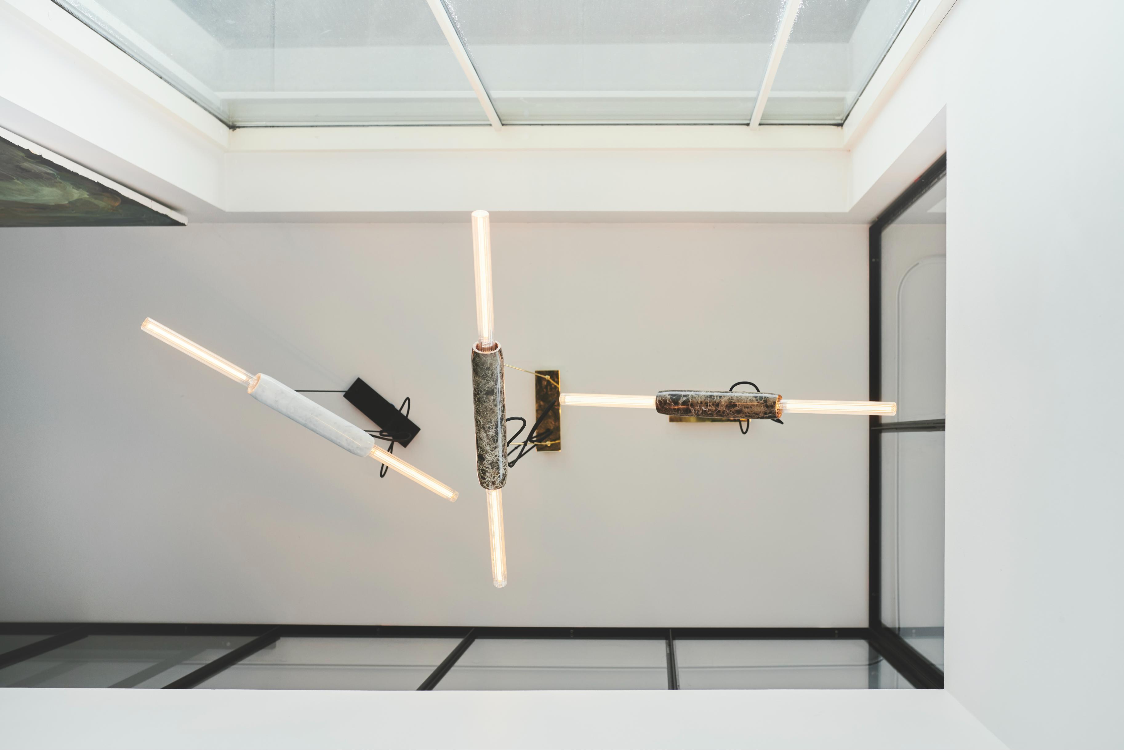 Pendelleuchte LIMBO brauner Marmor