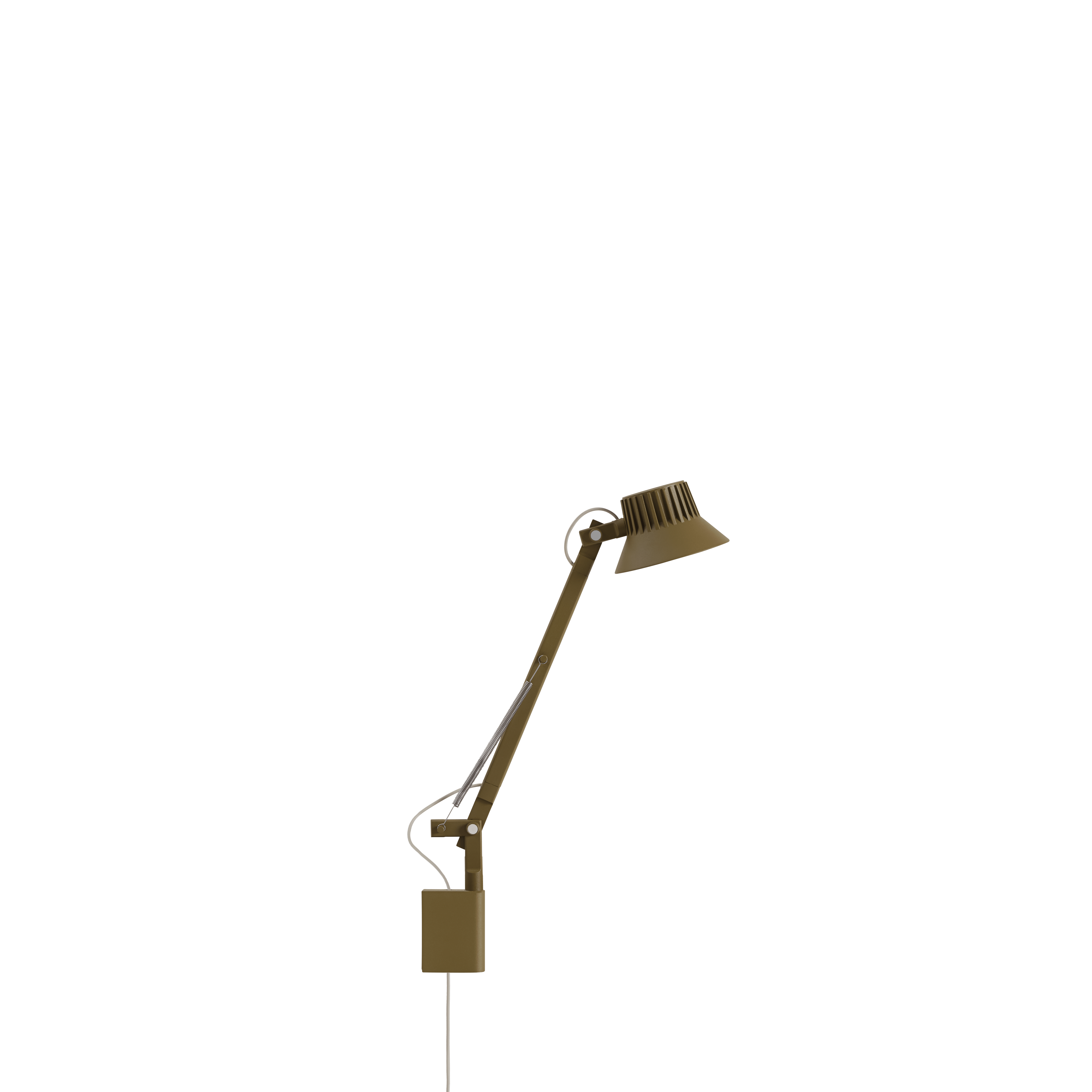 Lampa ścienna regulowana z wysięgnikiem DEDICATE brązowo-zielony