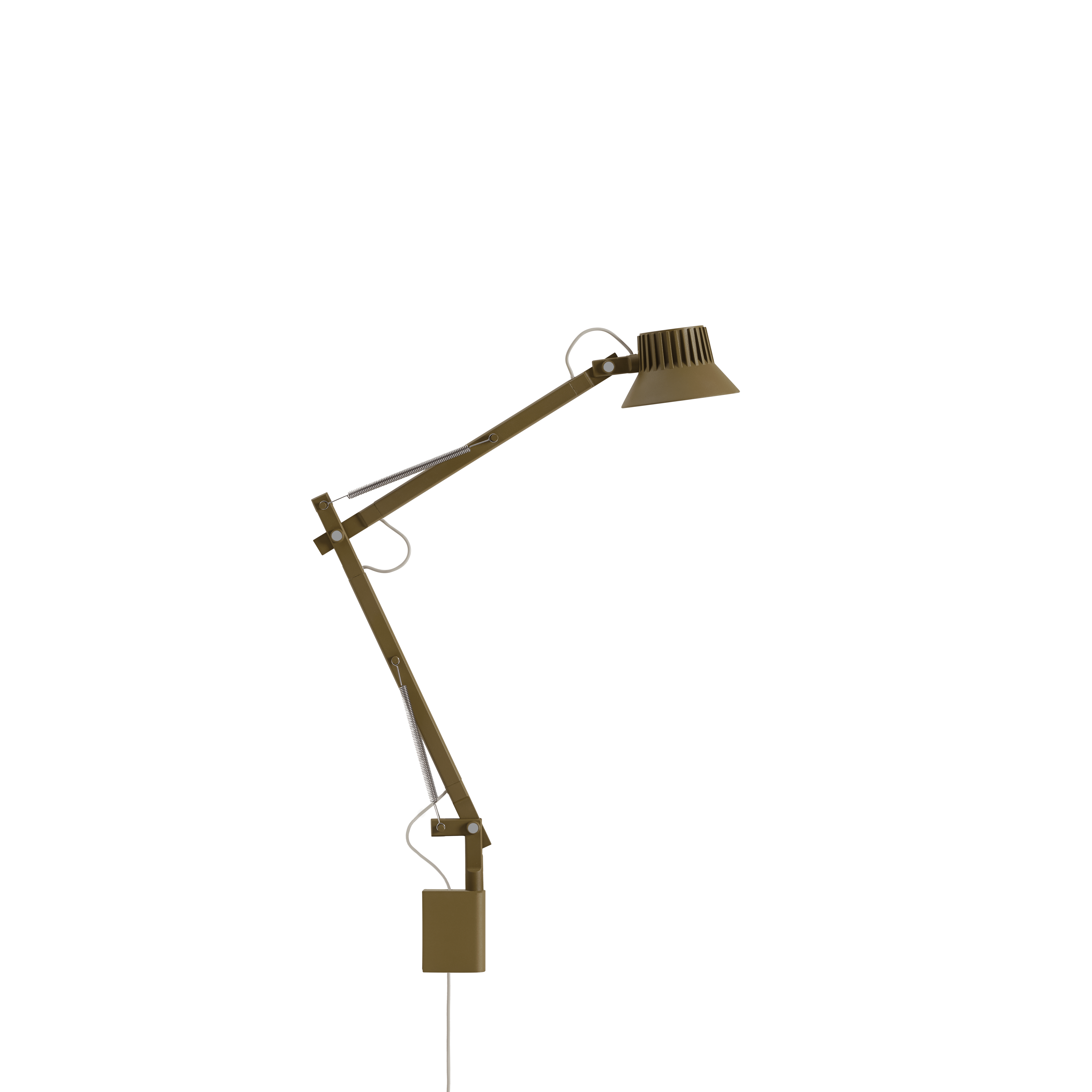 Lampa ścienna regulowana z wysięgnikiem DEDICATE brązowo-zielony