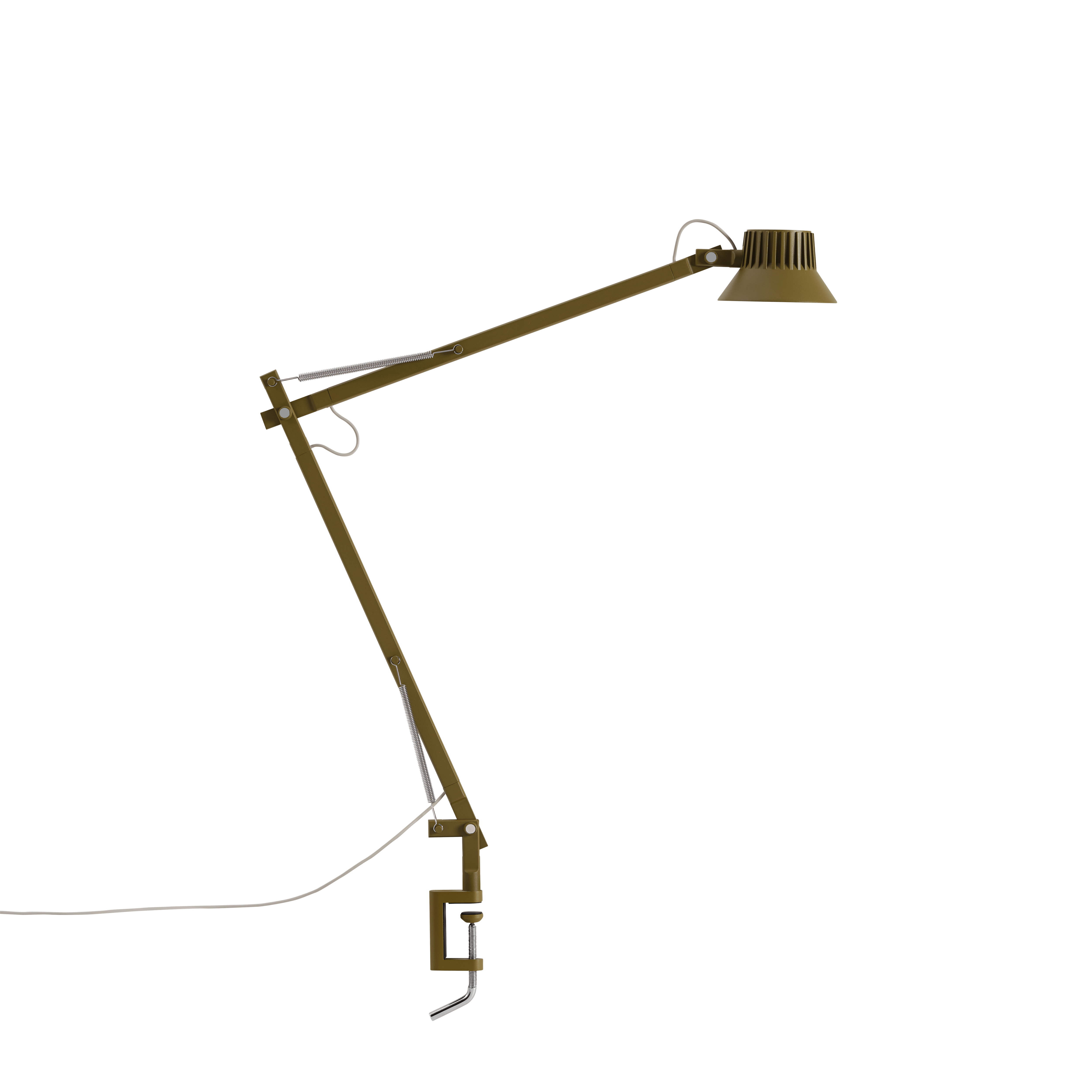 Verstelbare bureaulamp DEDICATE bruin-groen
