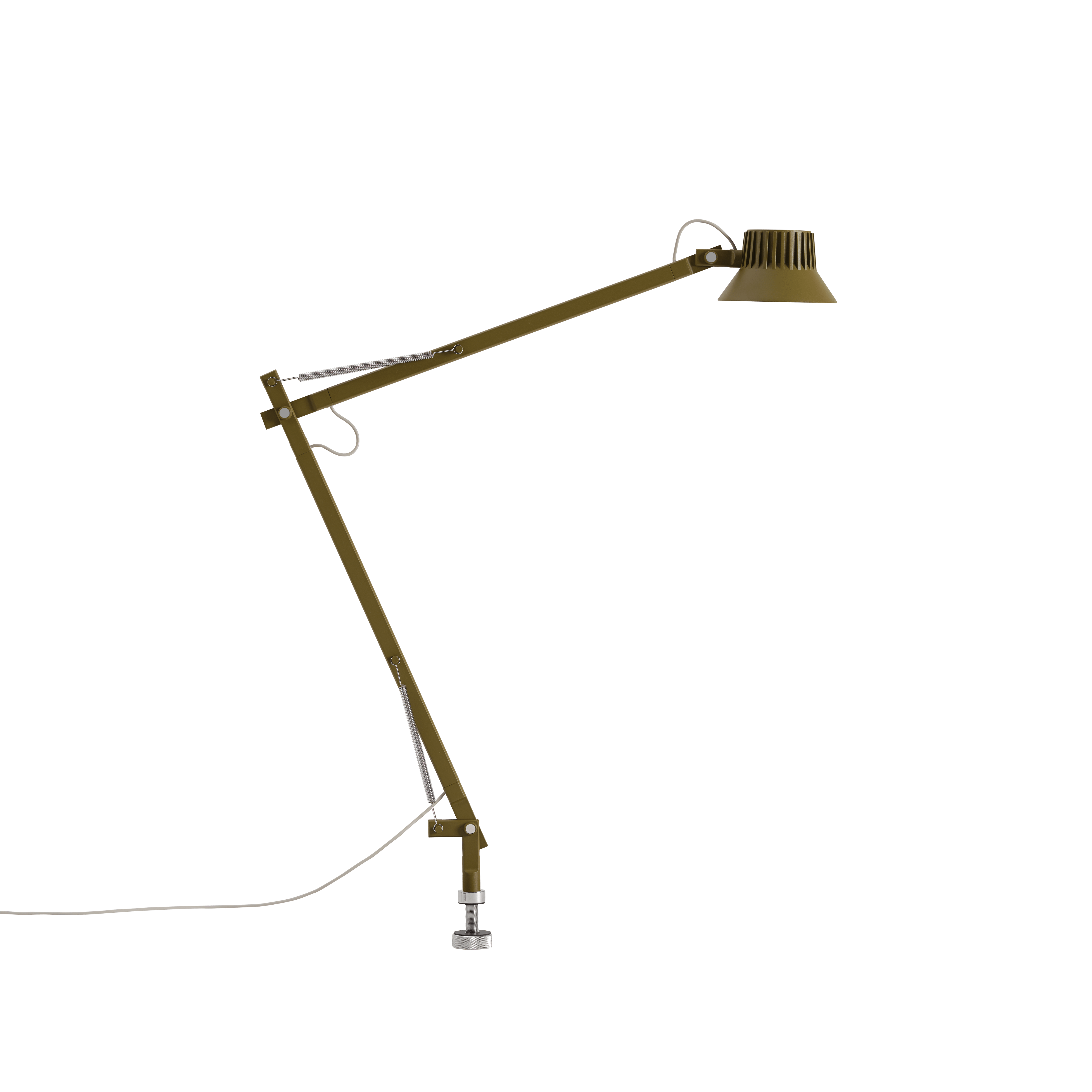 Verstelbare bureaulamp DEDICATE bruin-groen