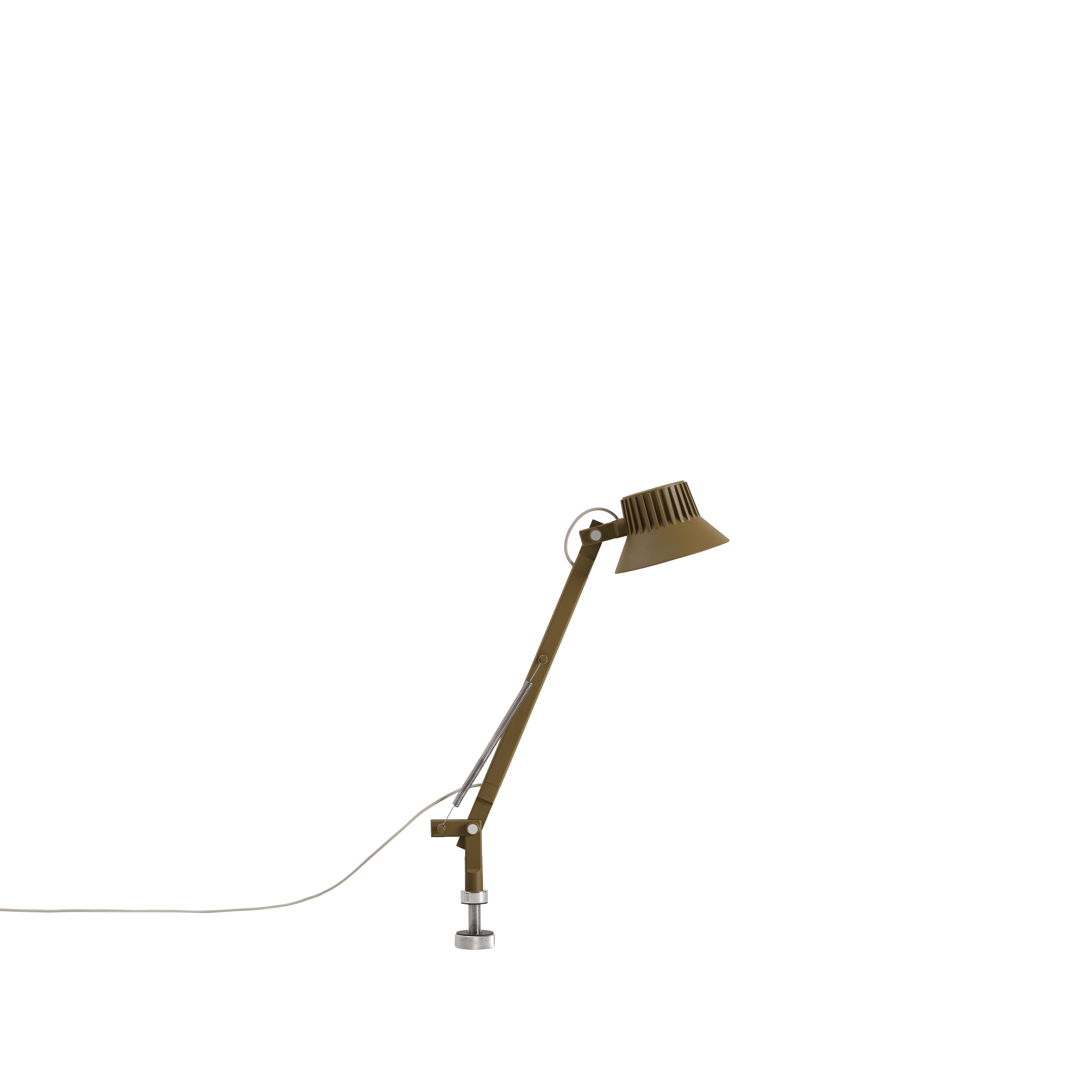 Verstelbare bureaulamp DEDICATE bruin-groen
