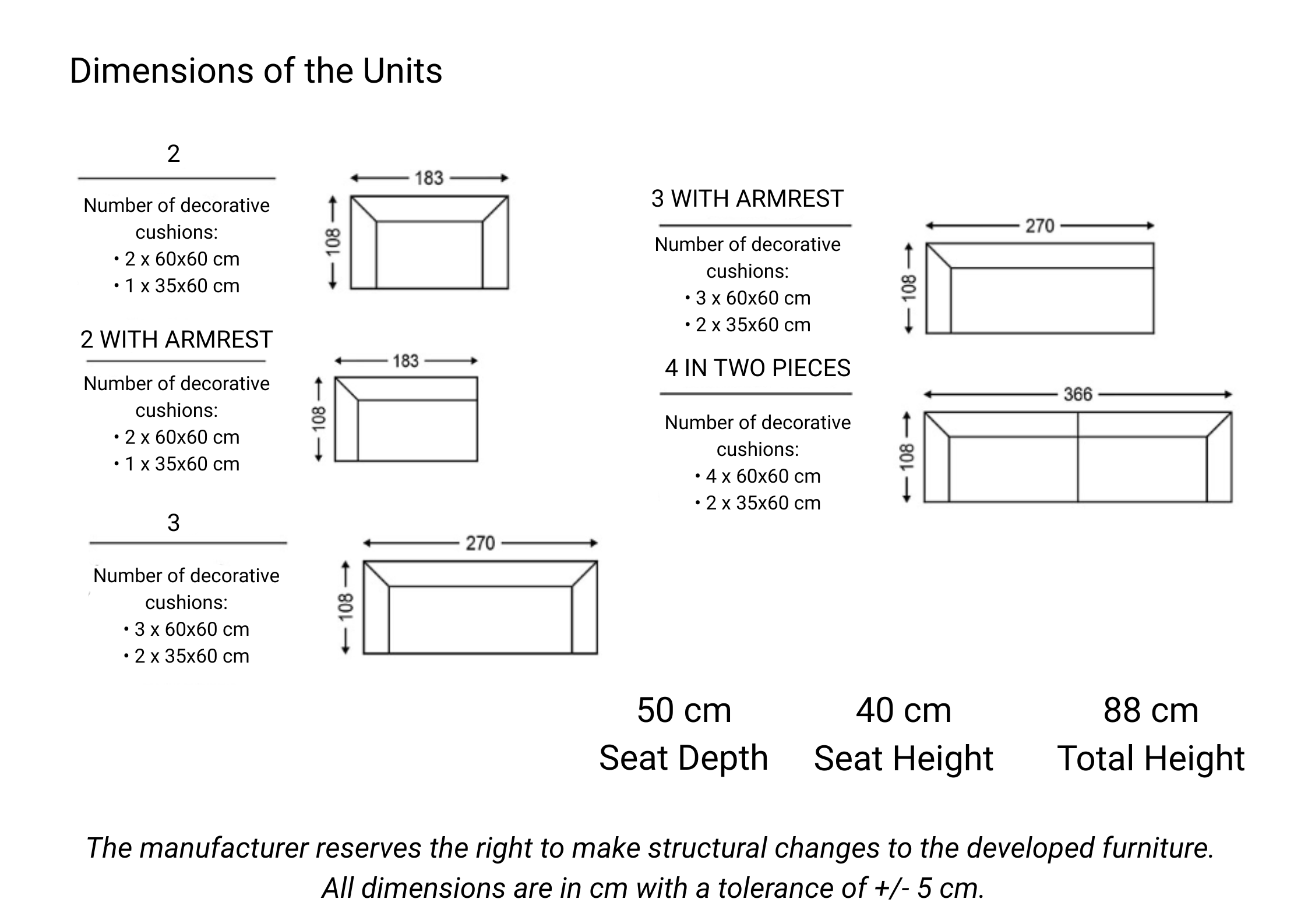 CASABLANCA Modulsofa, personalisiert