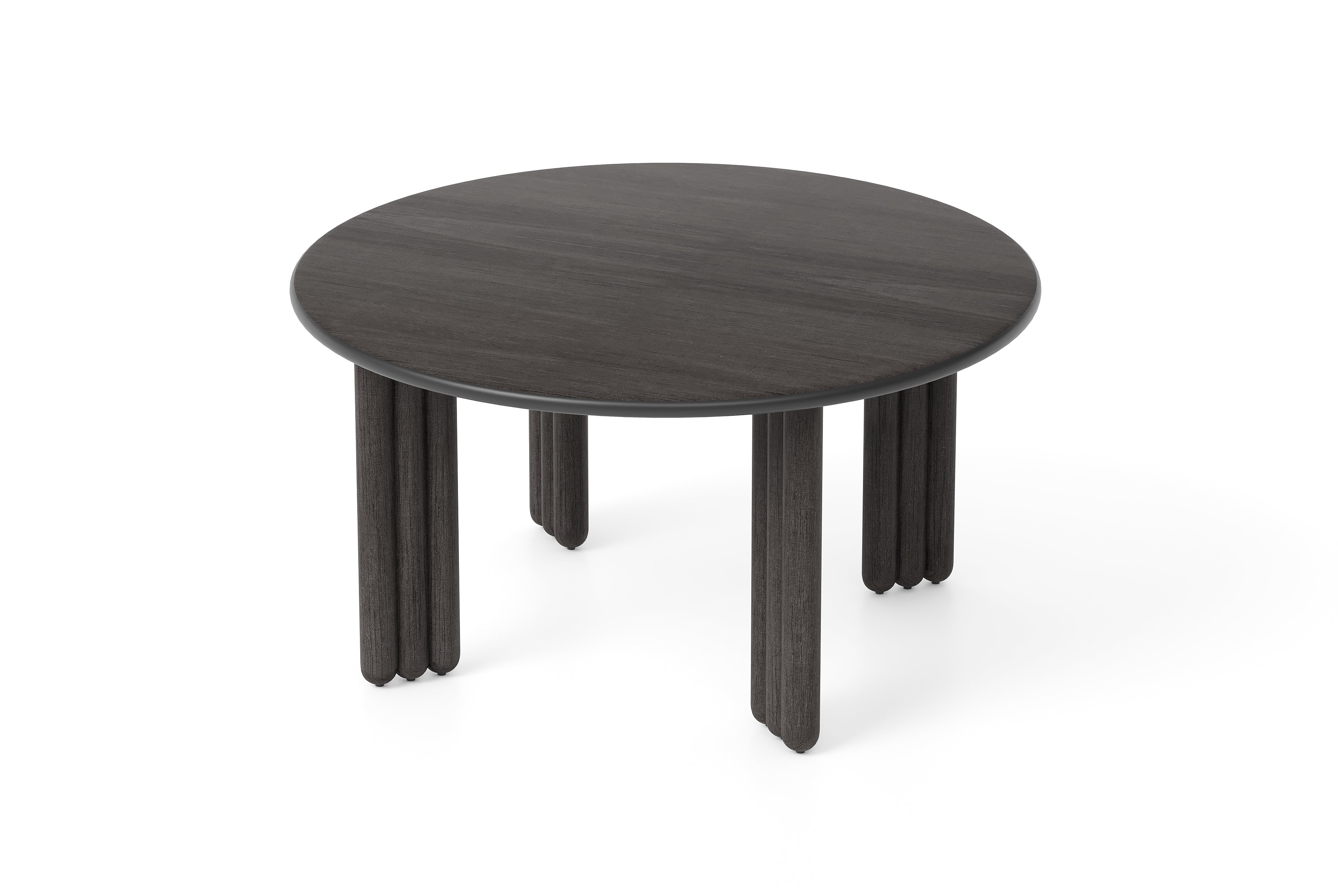 Ronde tafel FLOCK zwart essenhout