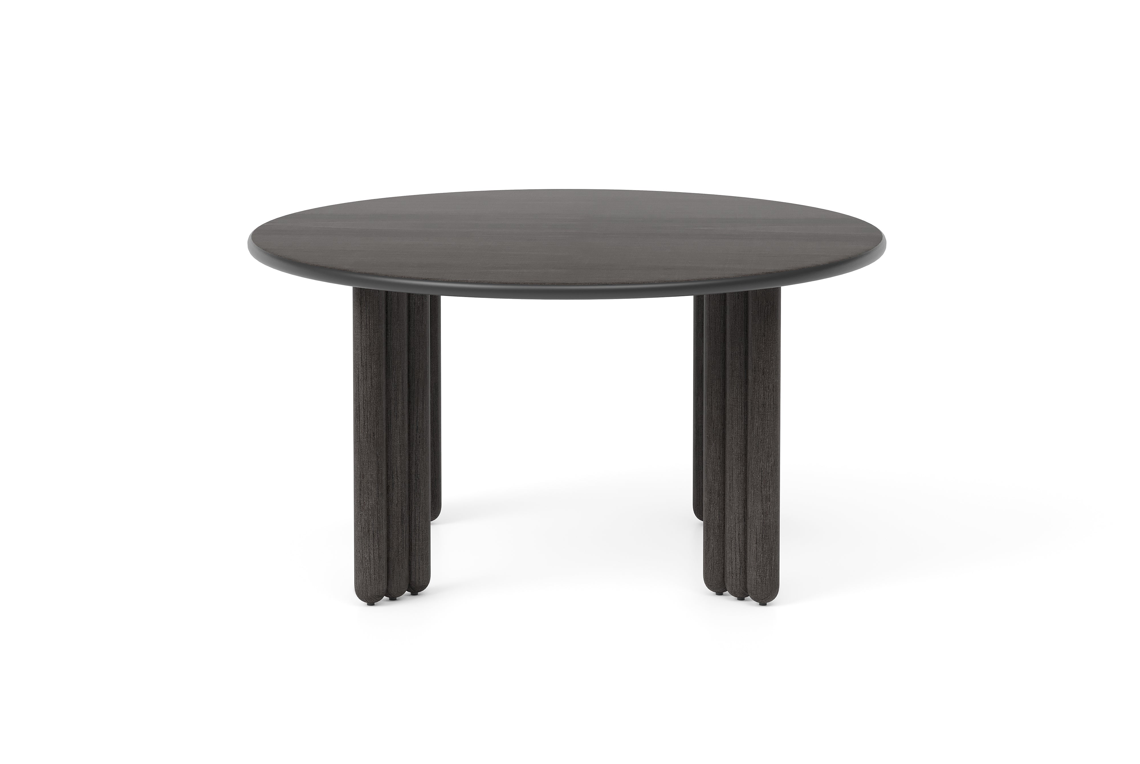Ronde tafel FLOCK zwart essenhout