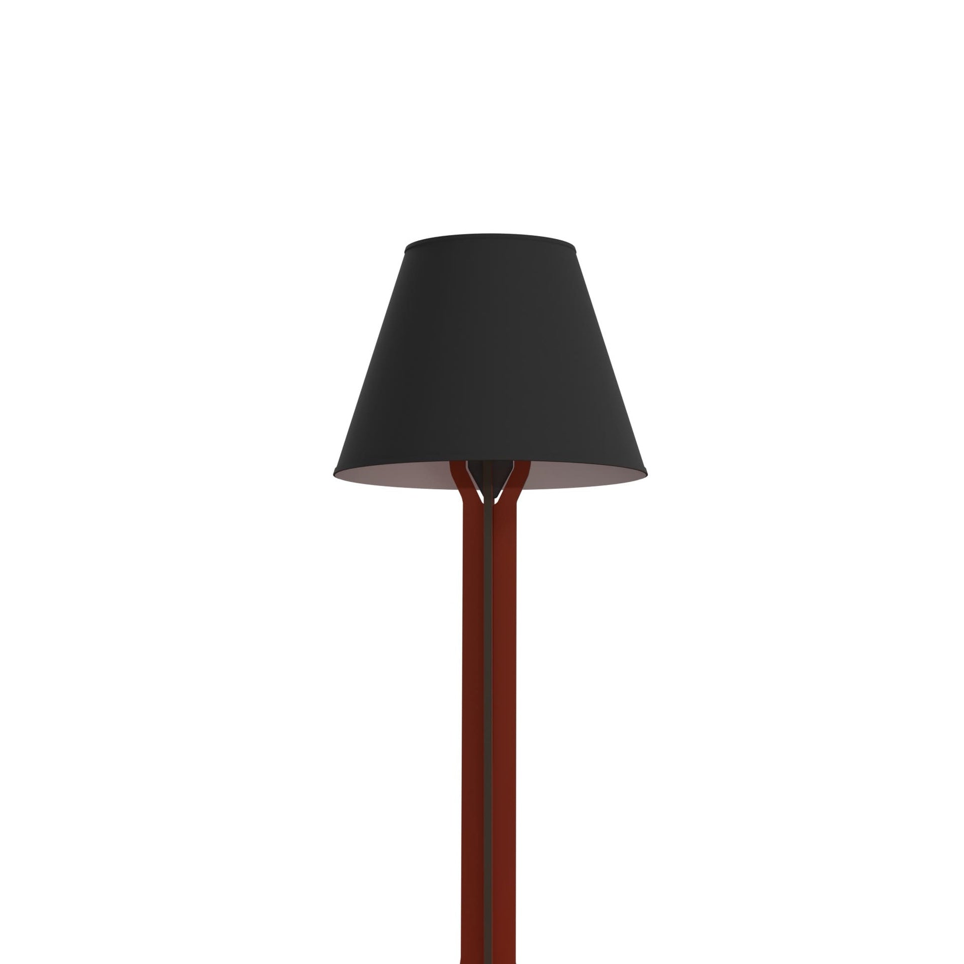 Consola met lamp DIVA LUCIA, baksteenrood