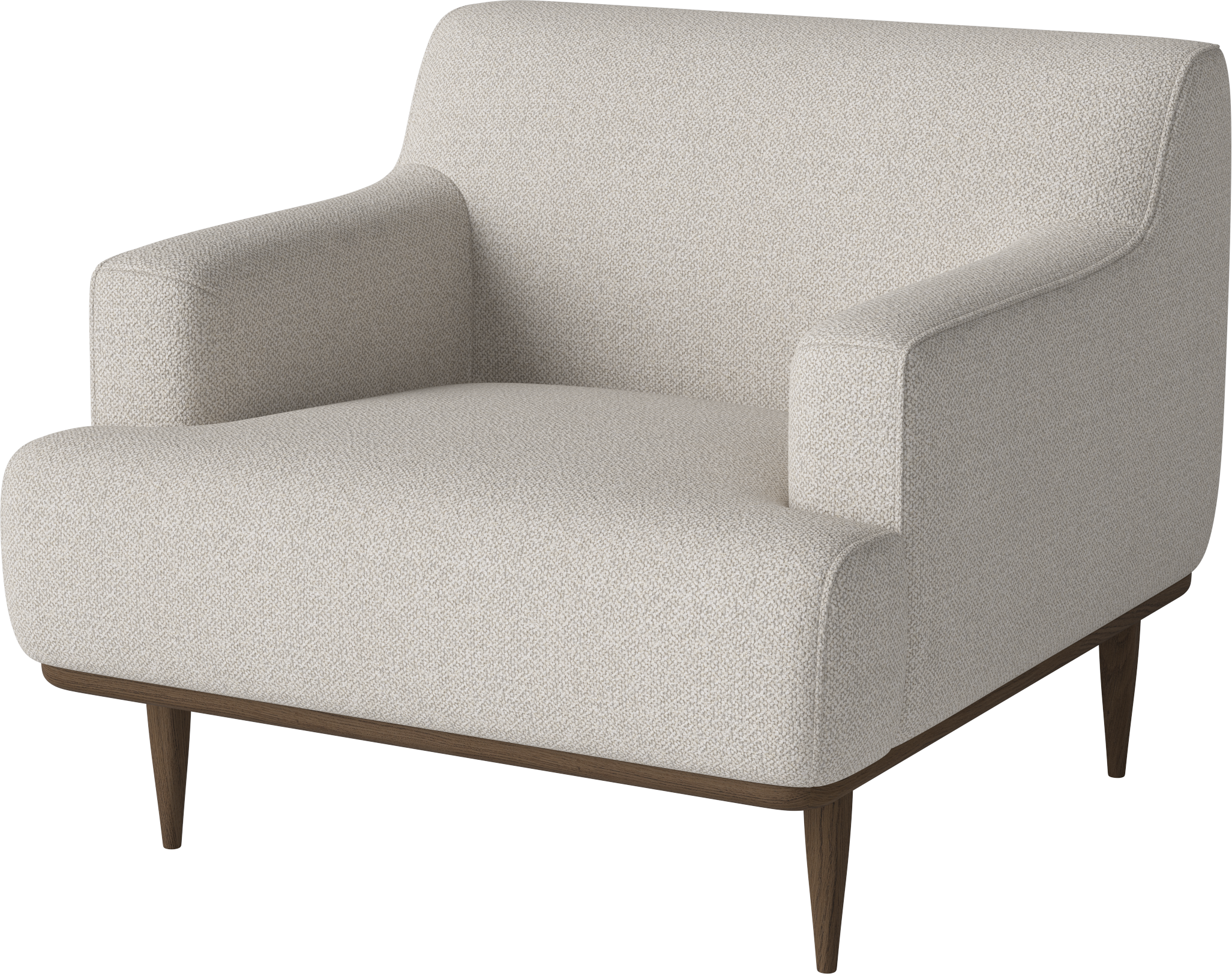 Dove Furcht Sessel aus Dark Eiche Holz