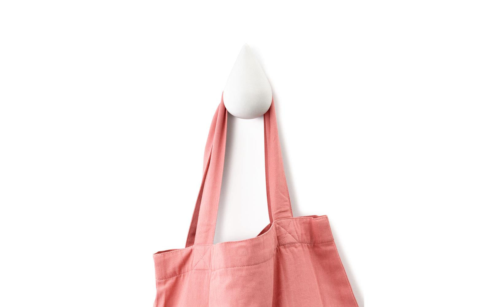 Set von DROPIT-Haken aus weißem Eichenholz