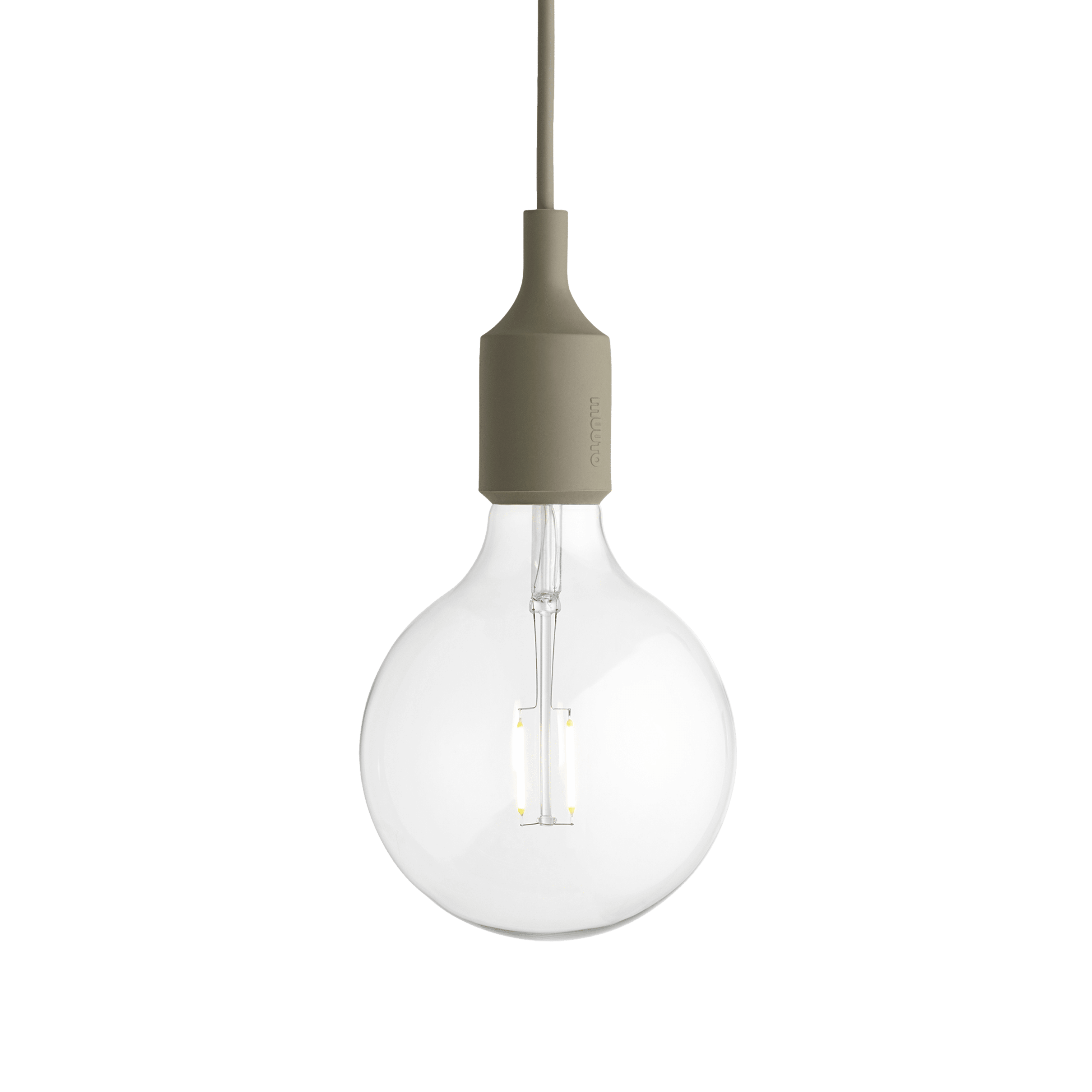 Hanglamp E27 olijfgroen