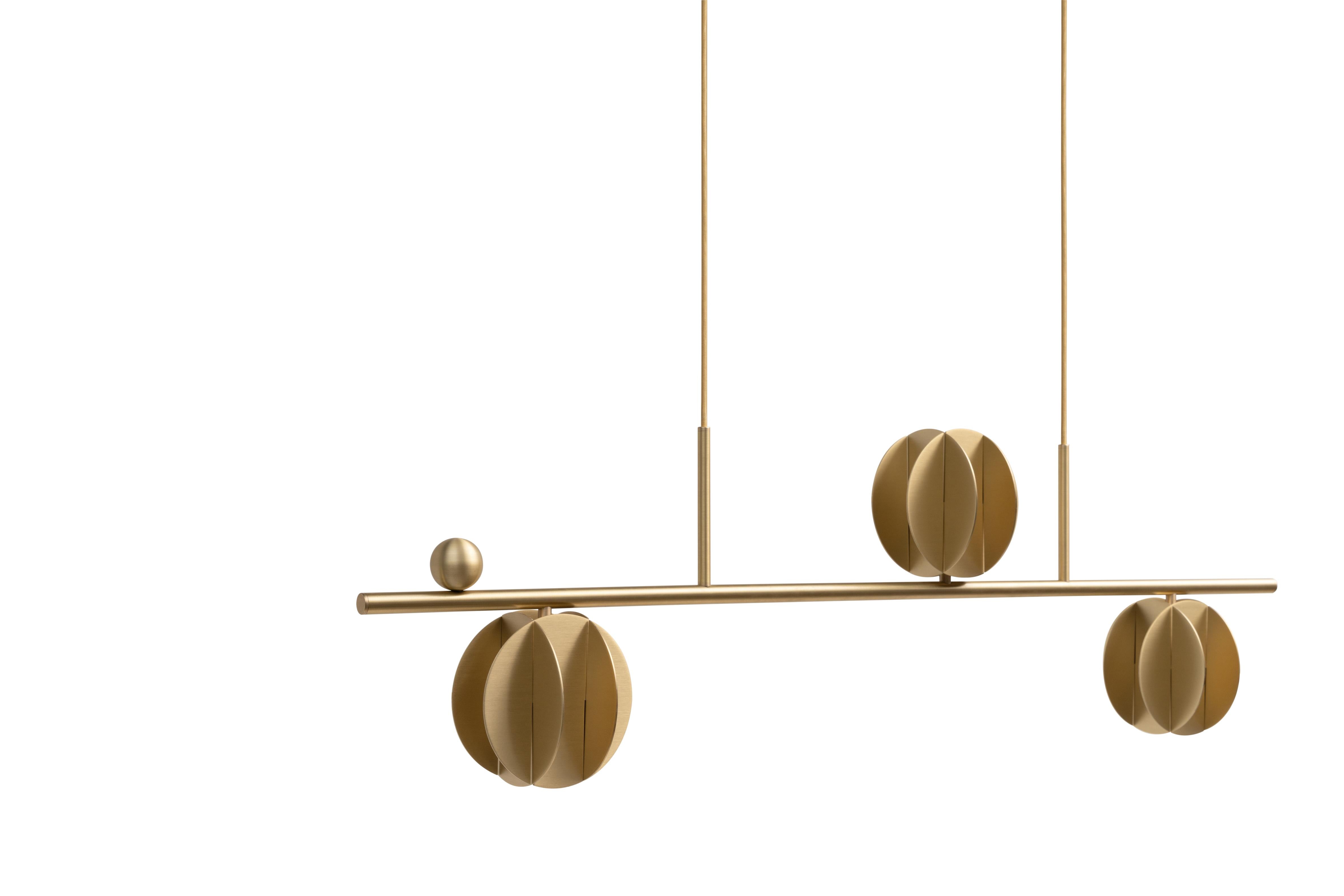 Hanging Lamp EL HORIZONTAL Brass