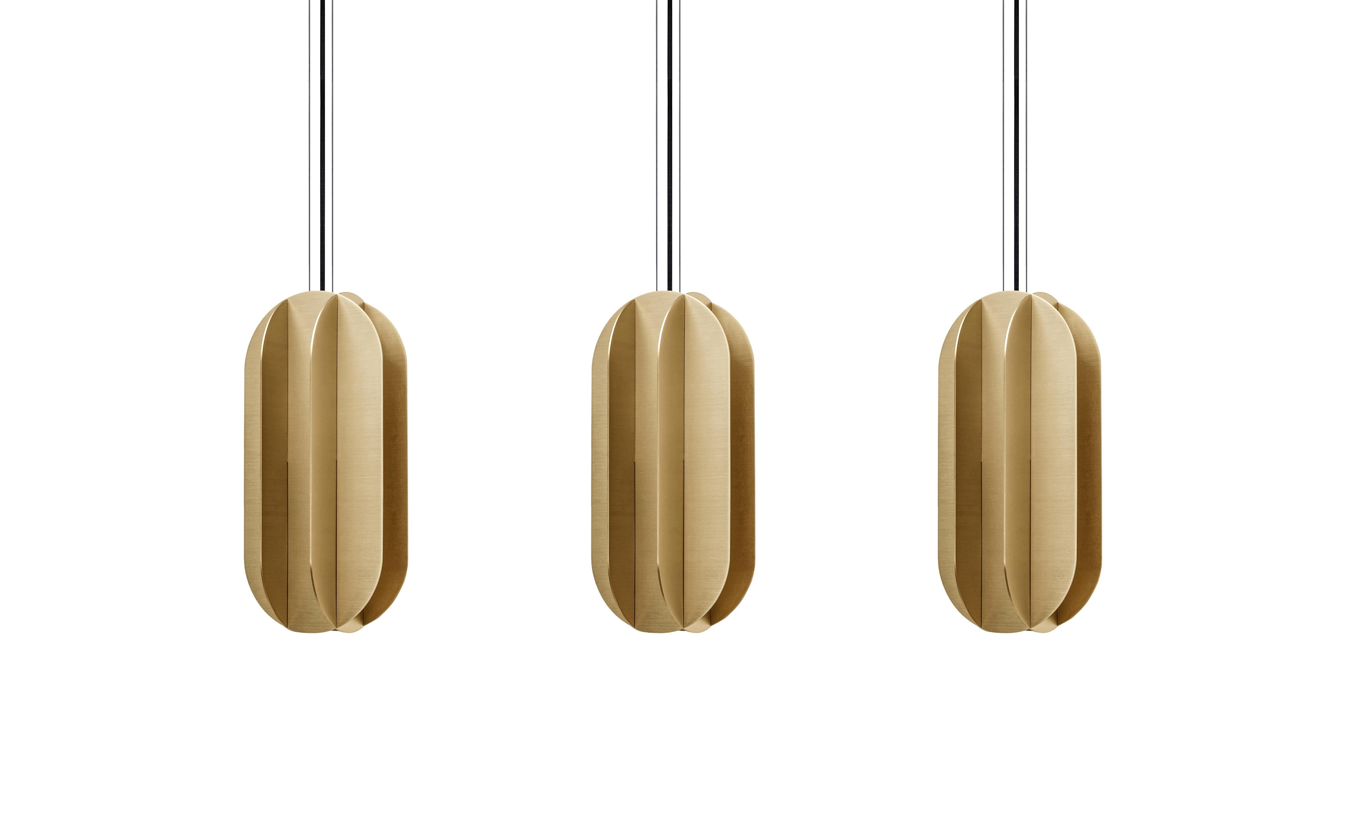 Ovale hanglamp EL messing