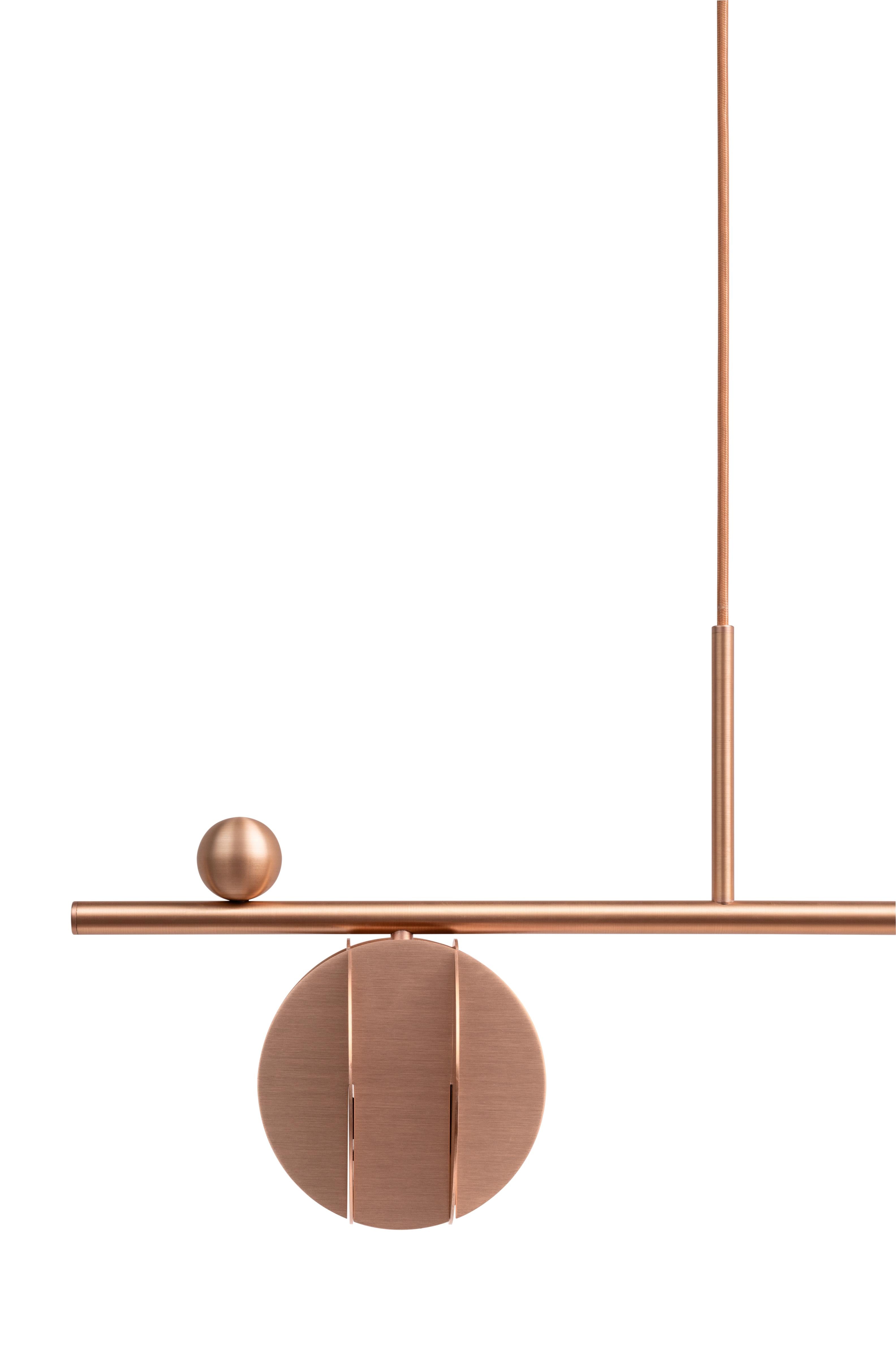 Hanging Lamp EL HORIZONTAL Copper