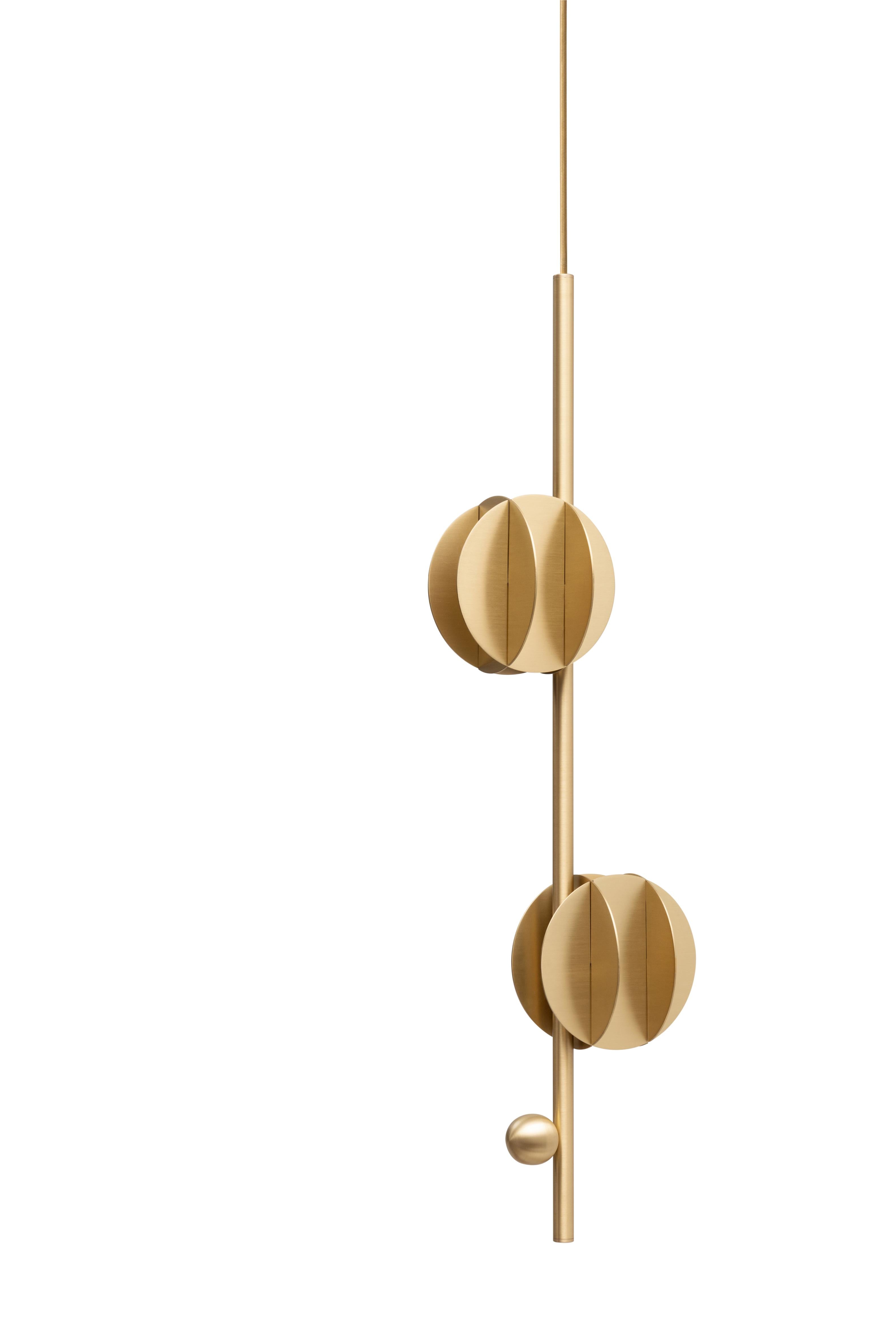 Hanging Lamp EL VERTICAL Brass
