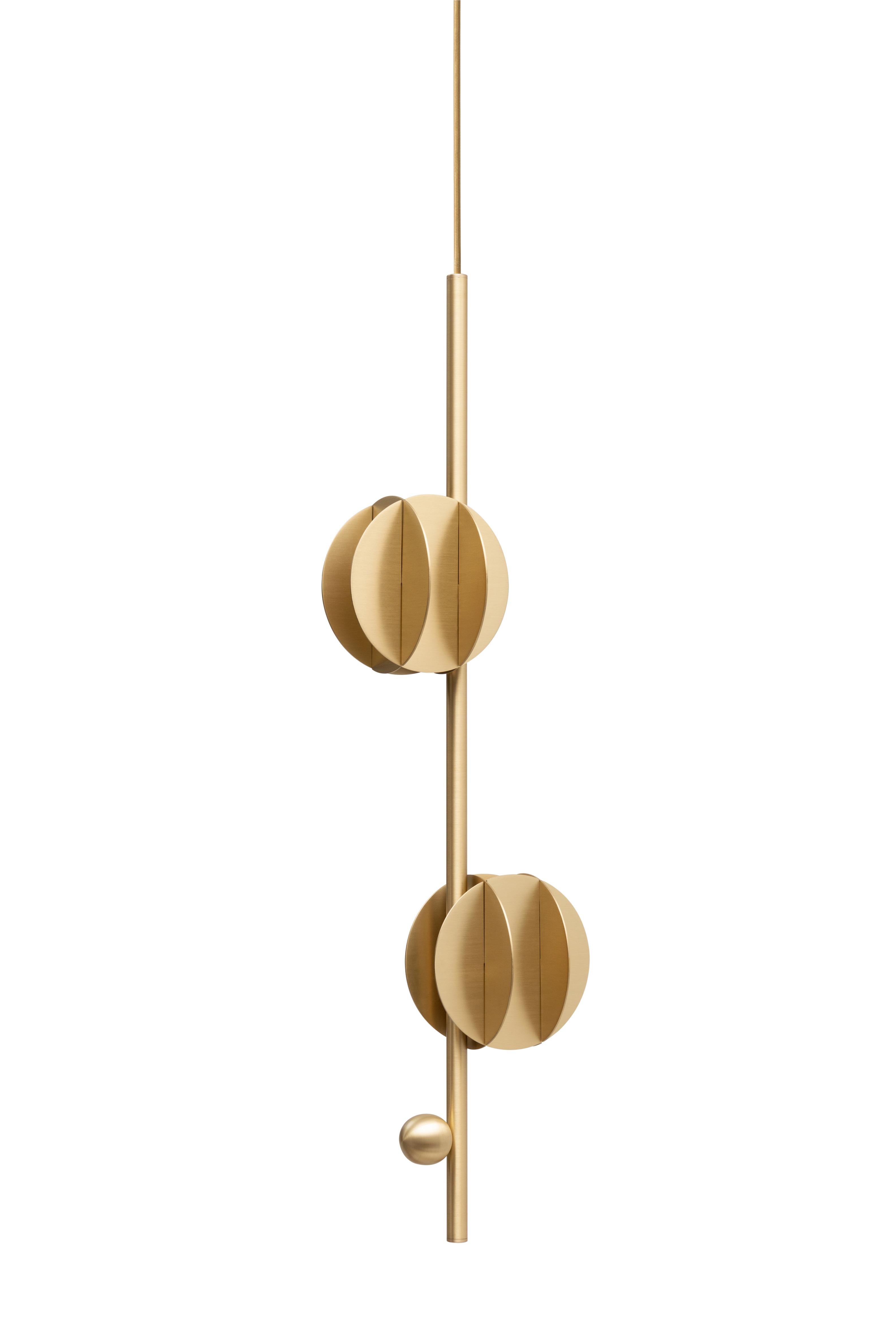Hanging Lamp EL VERTICAL Brass