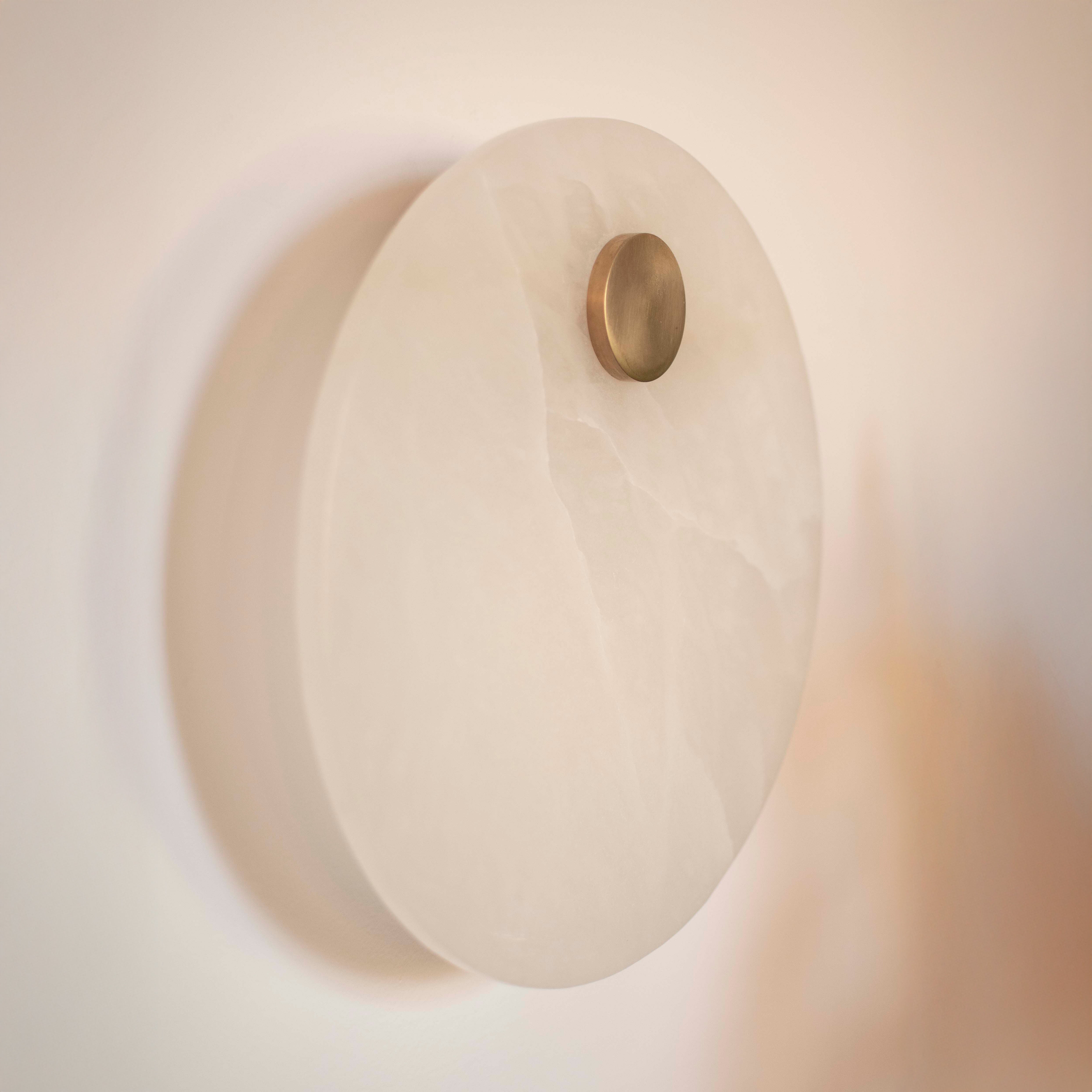 Wandleuchte aus Alabaster EOS Messing