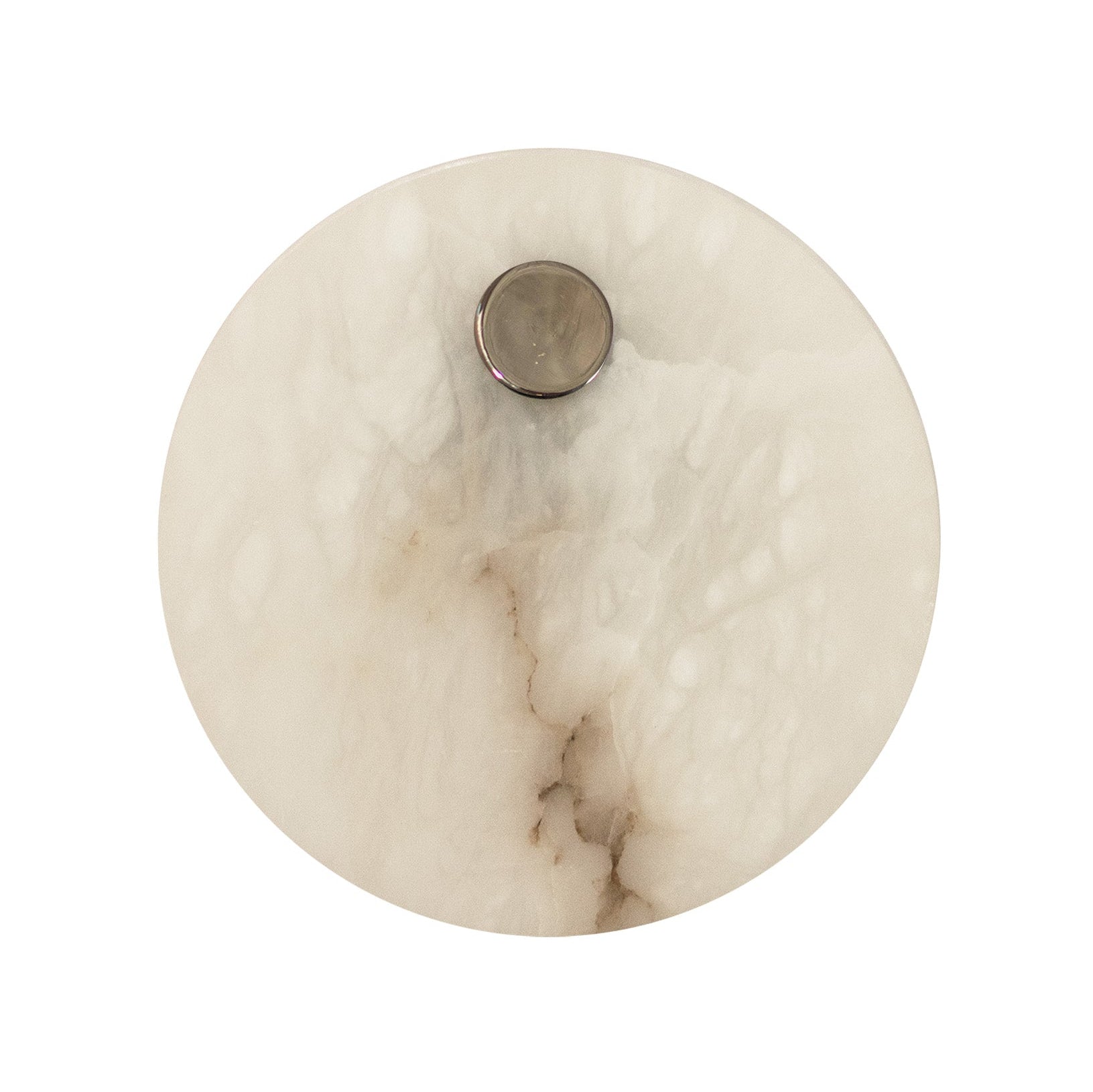 Alabaster wandlamp EOS nikkel