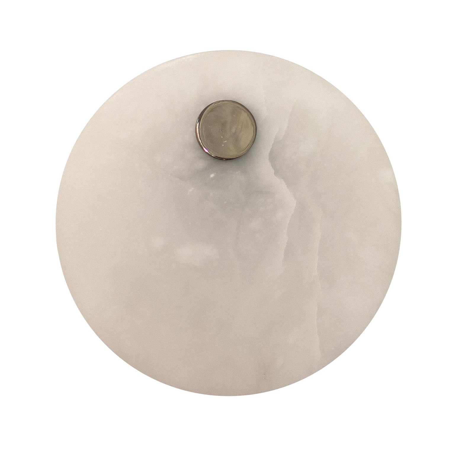 Alabaster wandlamp EOS nikkel