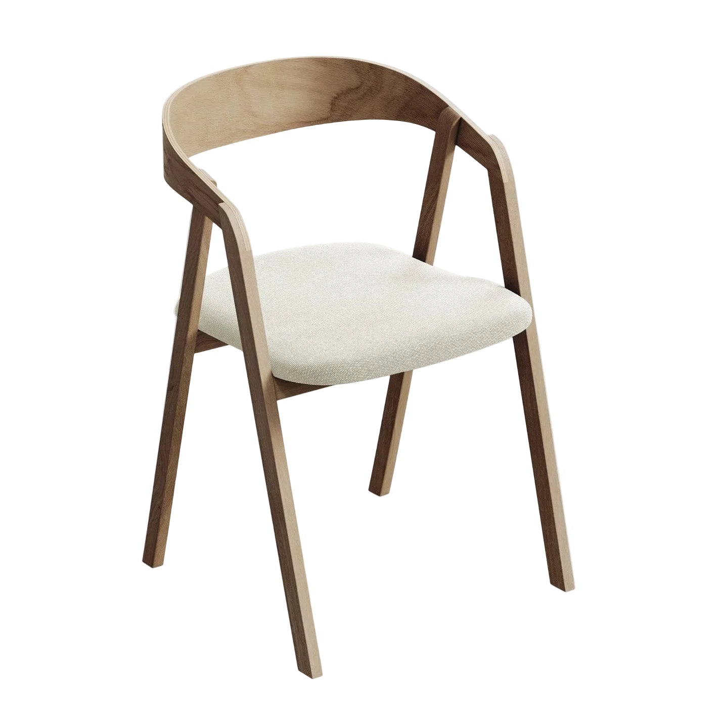 ERIKA chair in sandy boucle with beech base