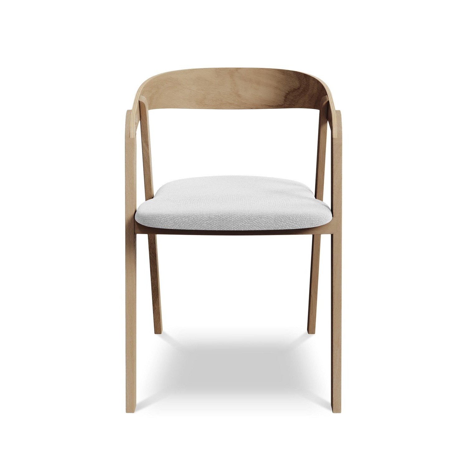 ERIKA chair silver boucle with beech base