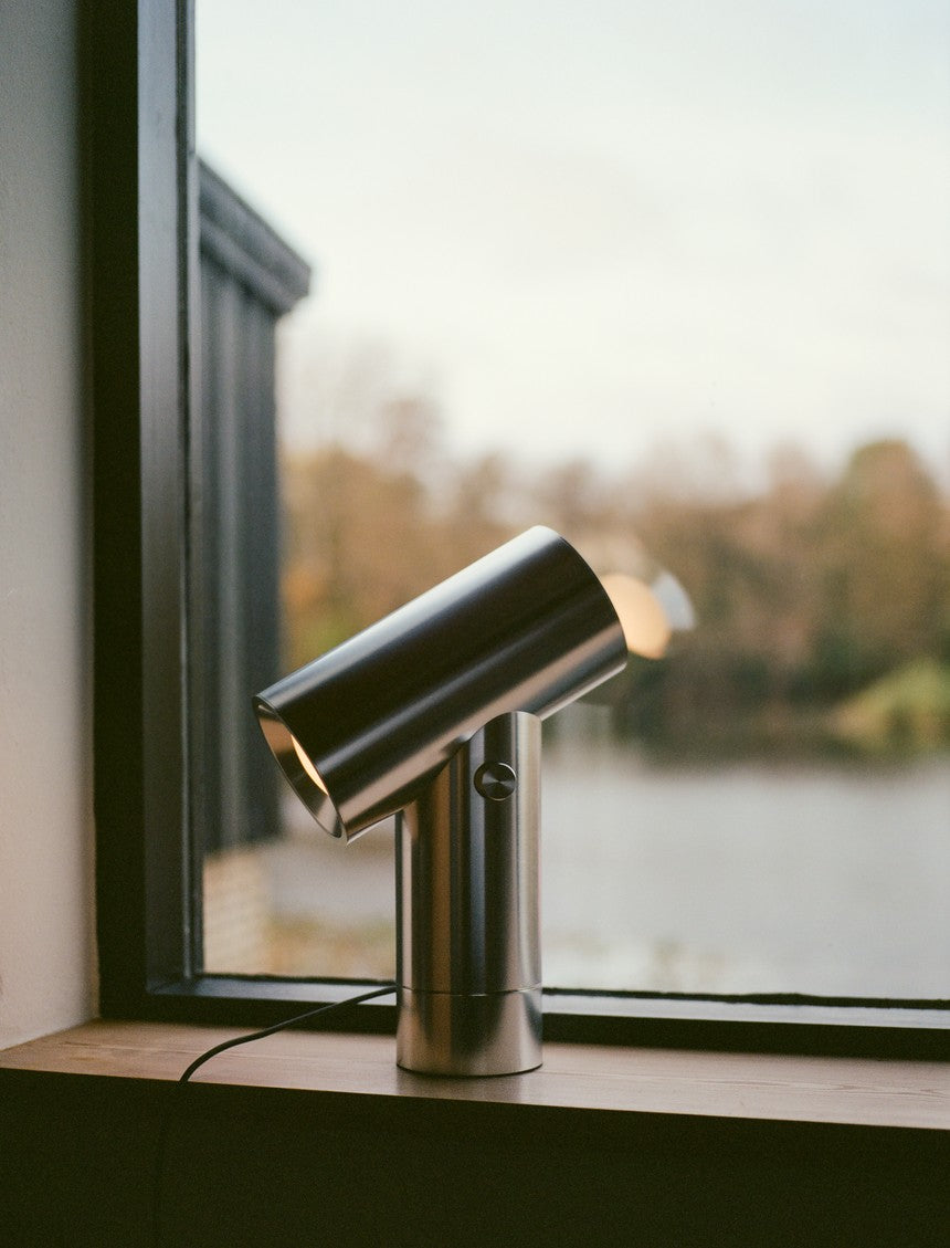 Lampa stołowa BEAM polerowane aluminium
