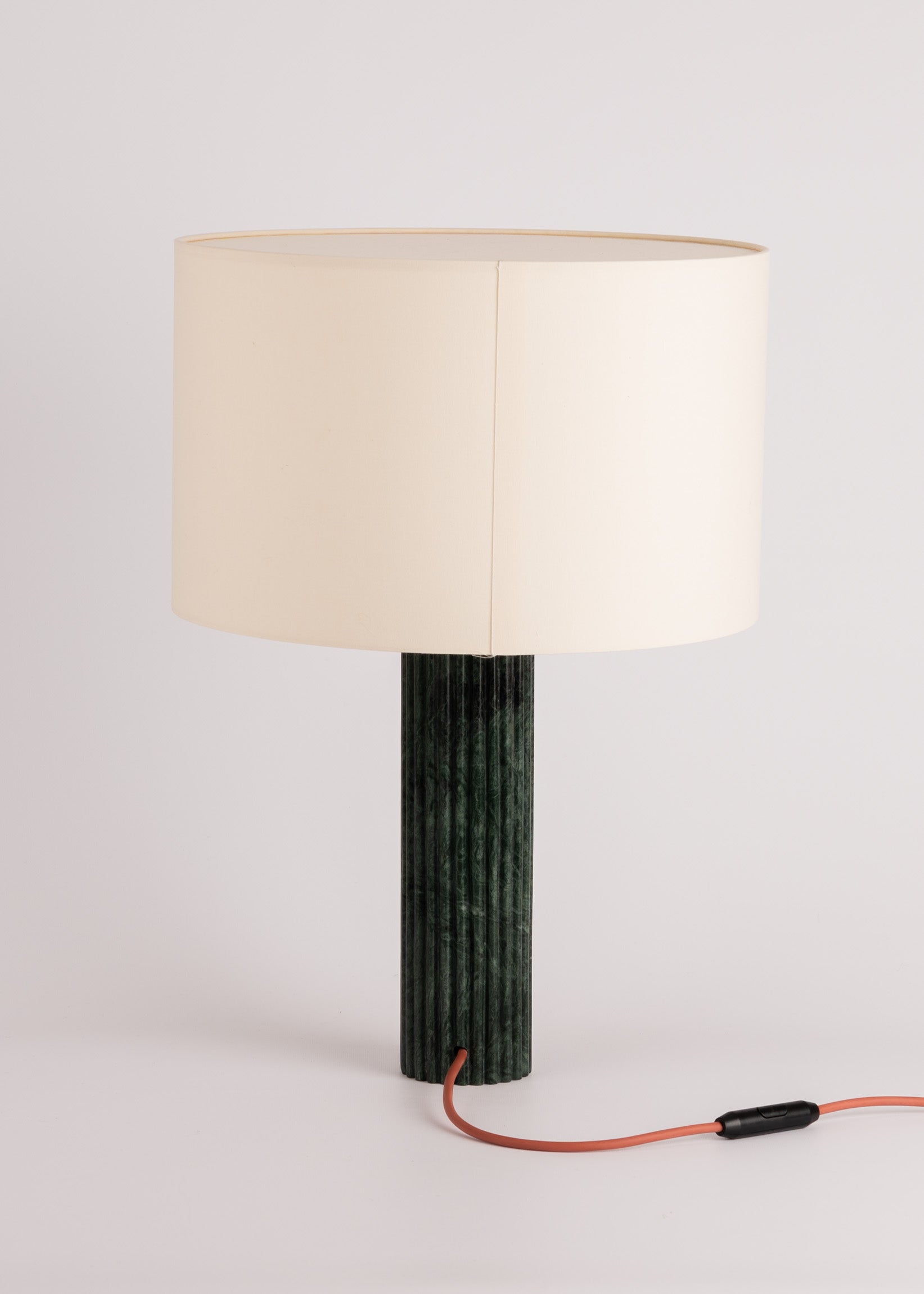 Table lamp FLUTA green marble