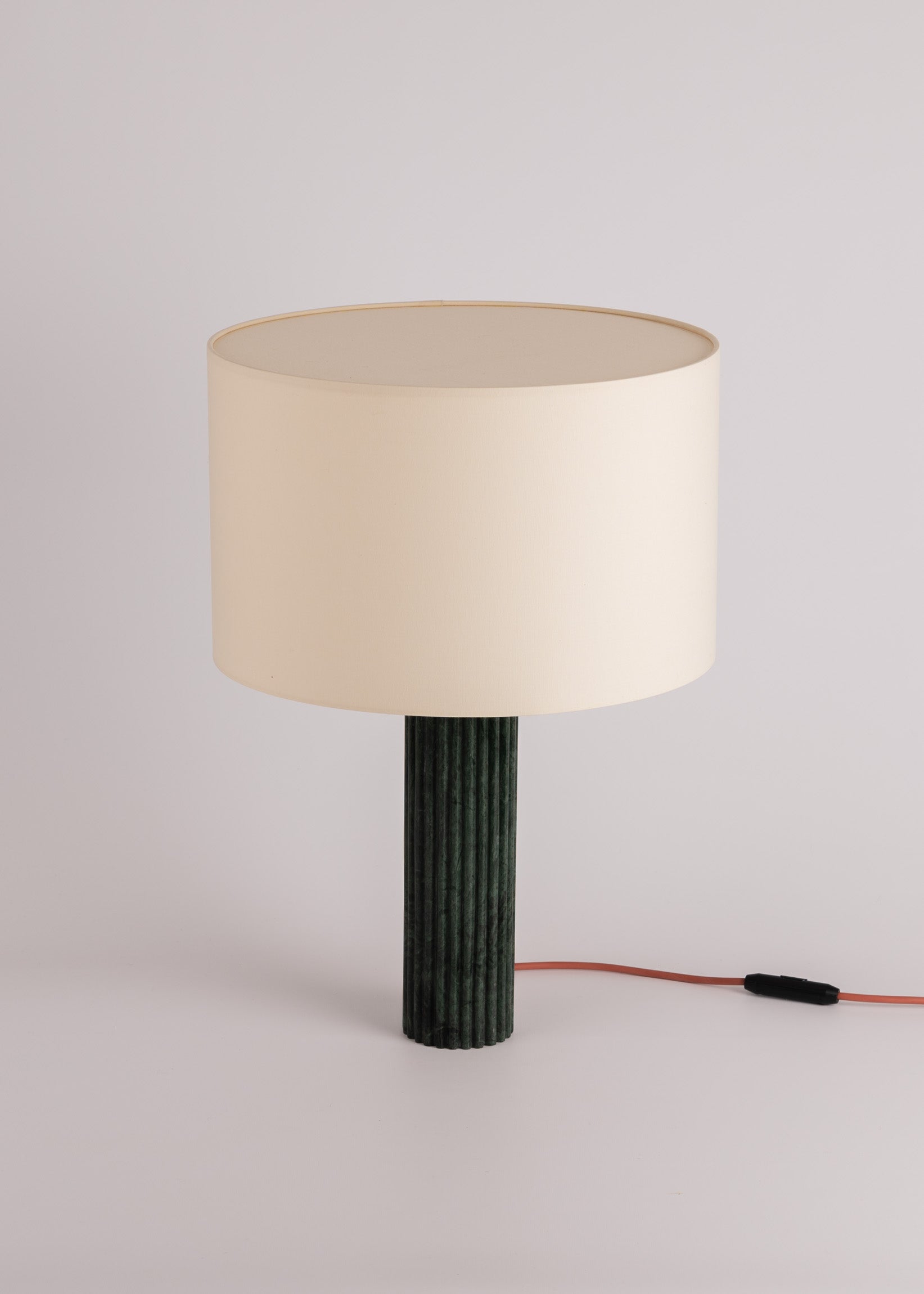 Table lamp FLUTA green marble