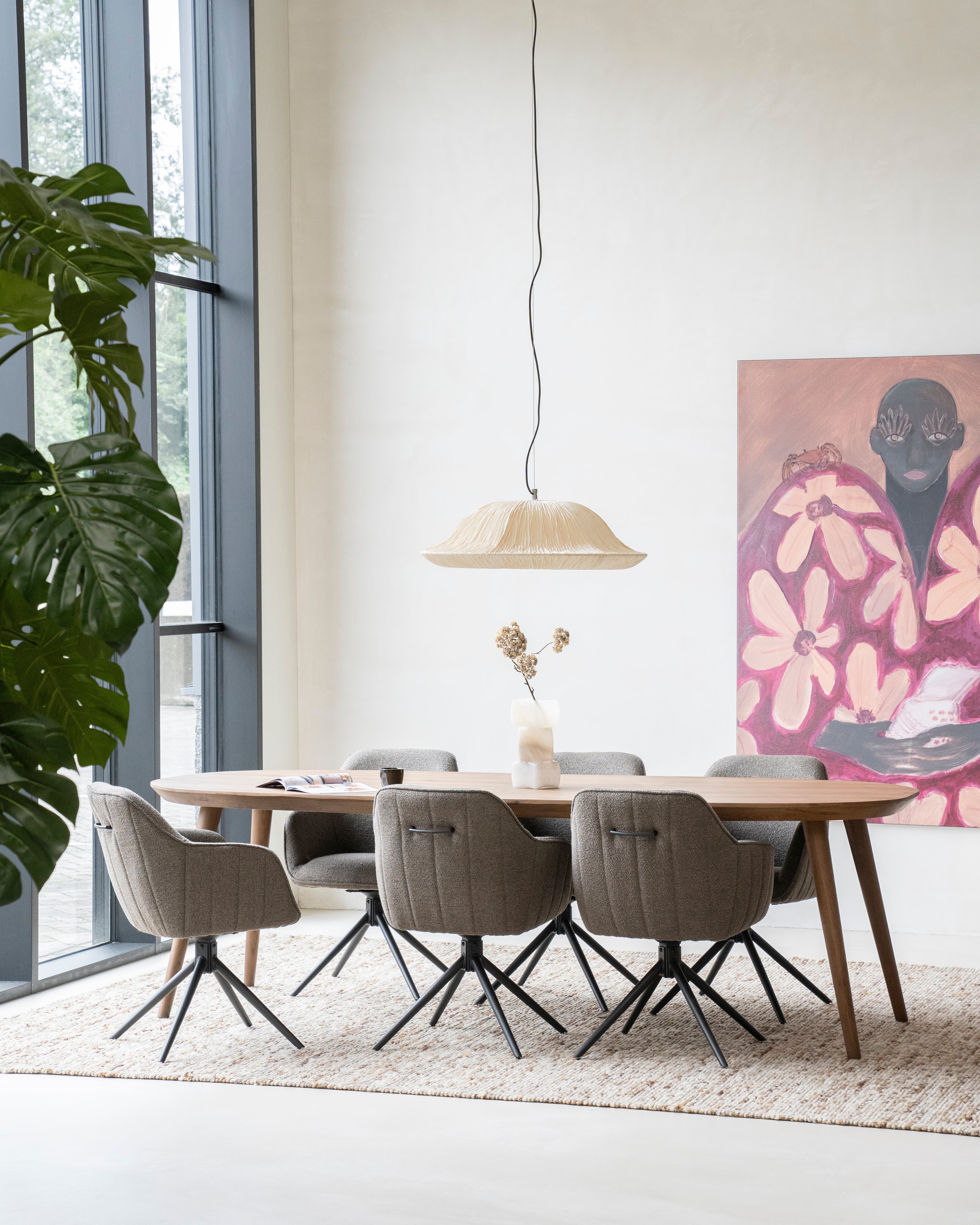 Ovale tafel ELIJAH van eikenhout