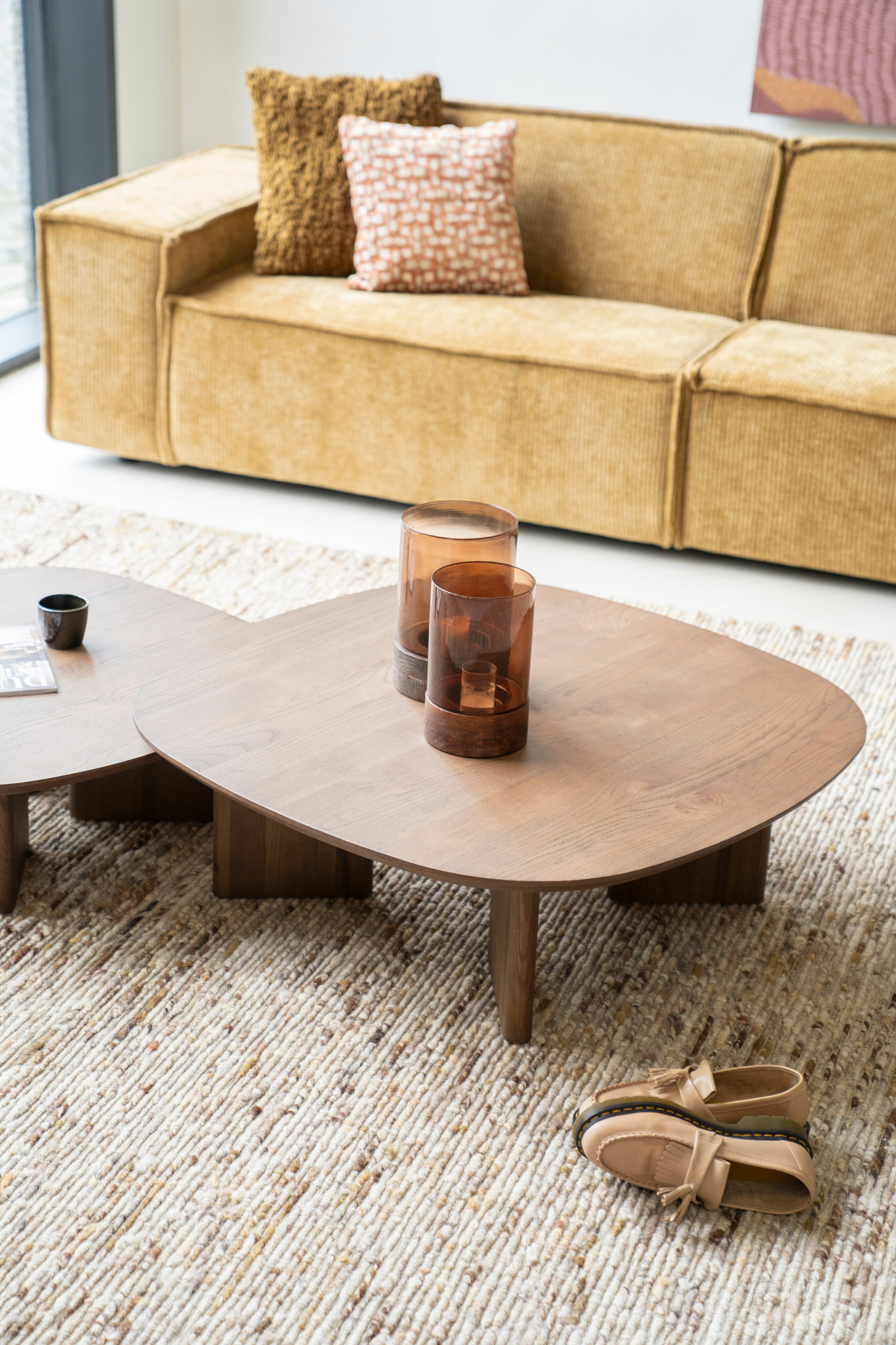 Coffee table STEF dark oak wood