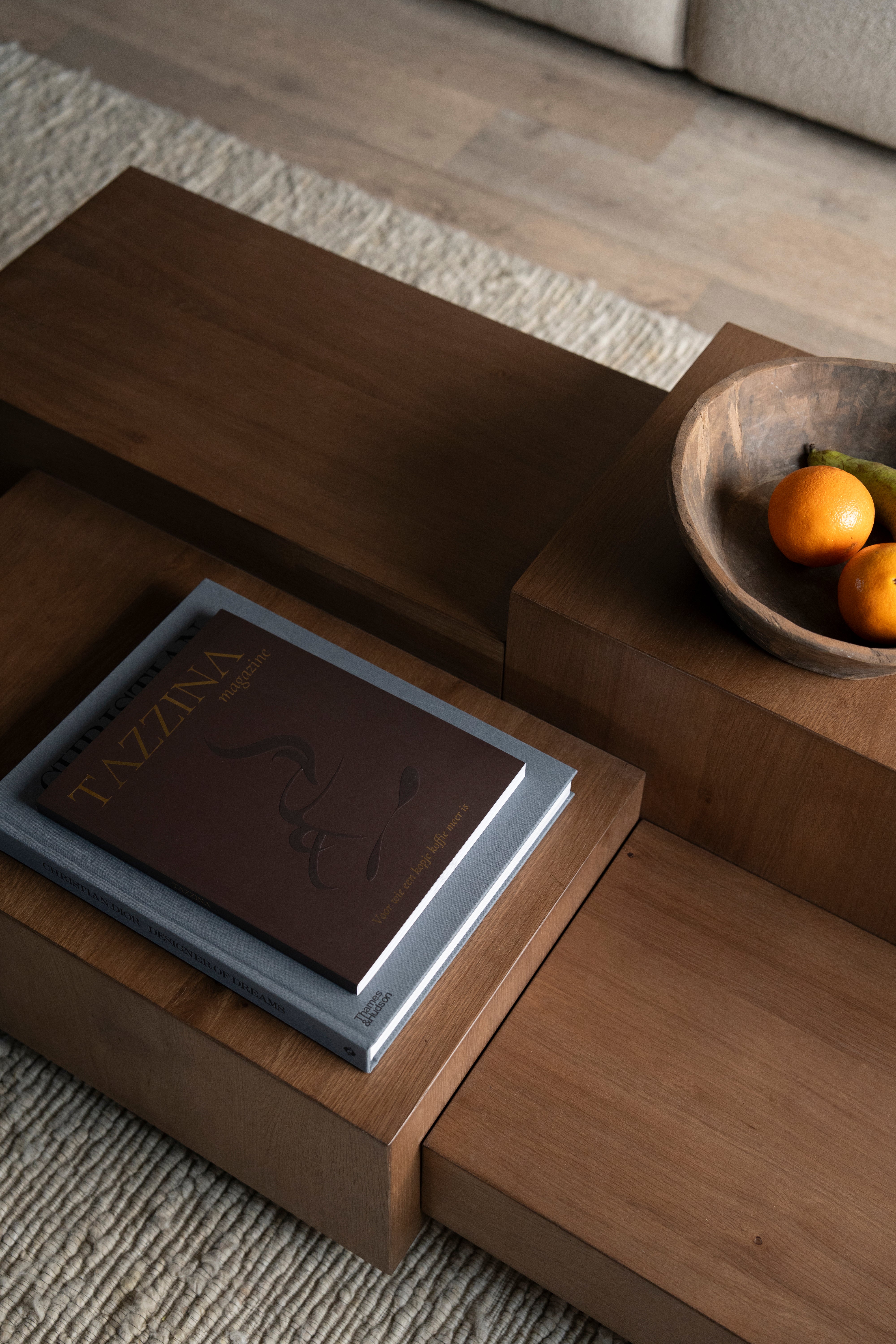 Koffietafel QUINTEN donker eikenfineer