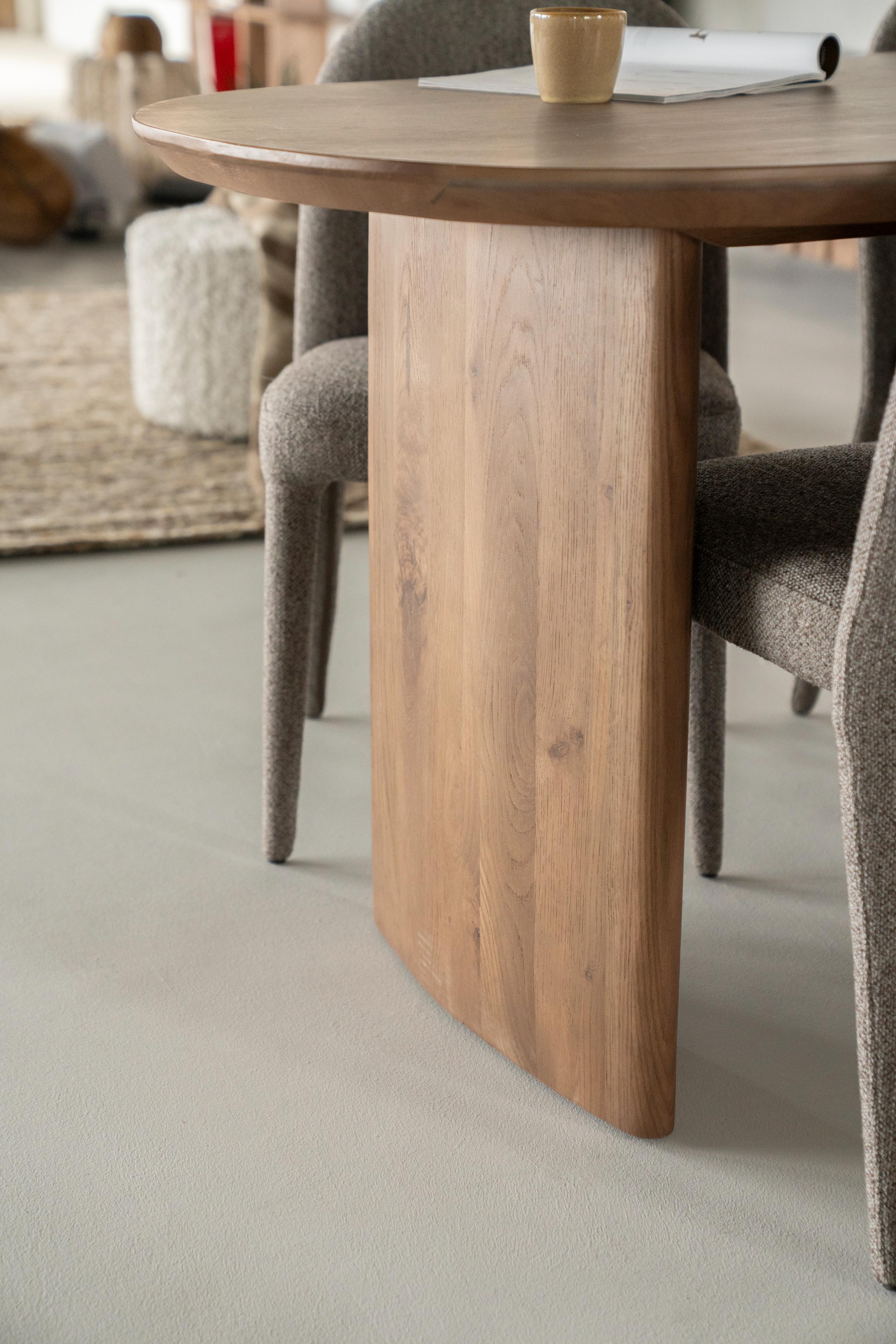 Ovale tafel DEX donker eikenhout