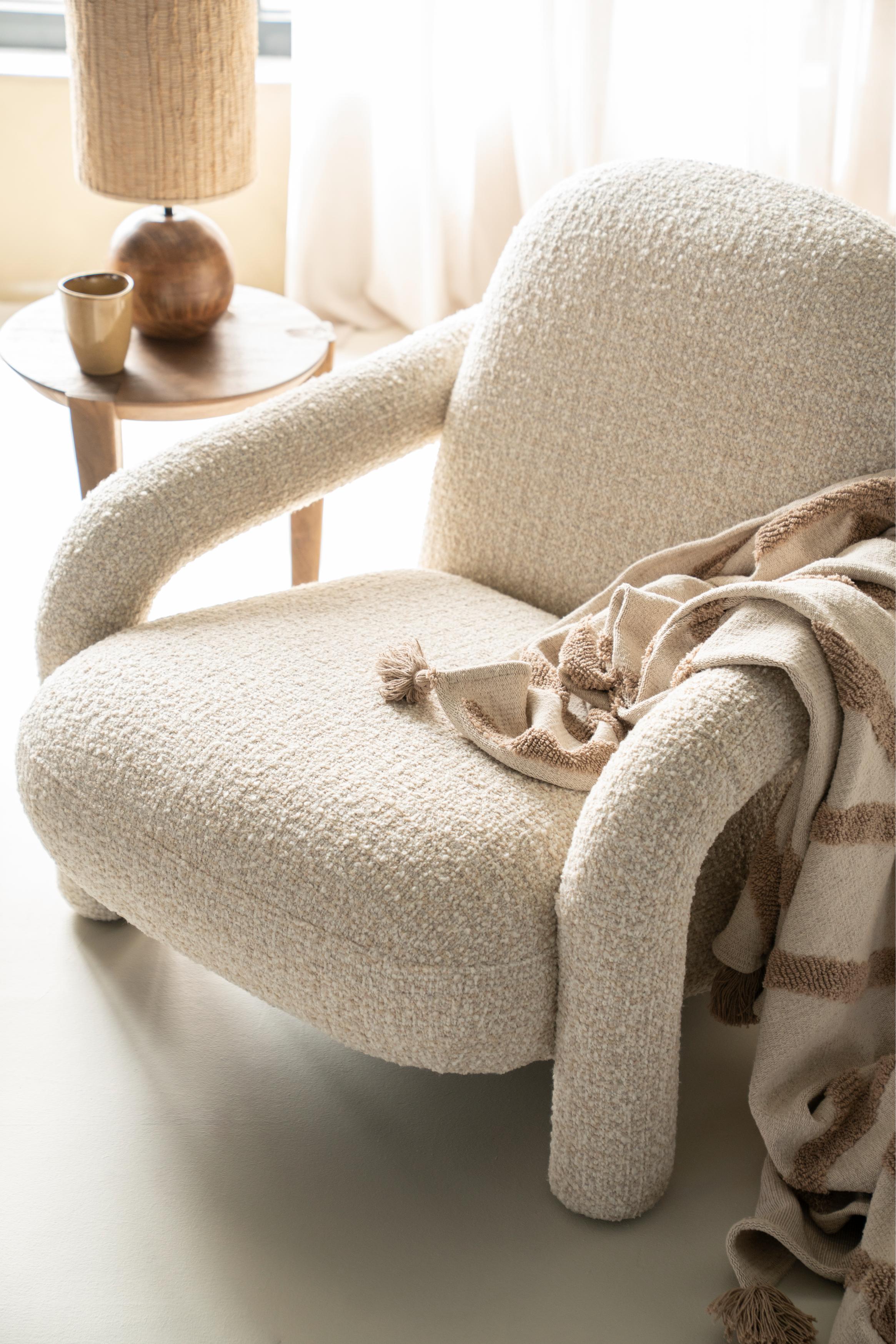 Fauteuil MONICA lichtbeige