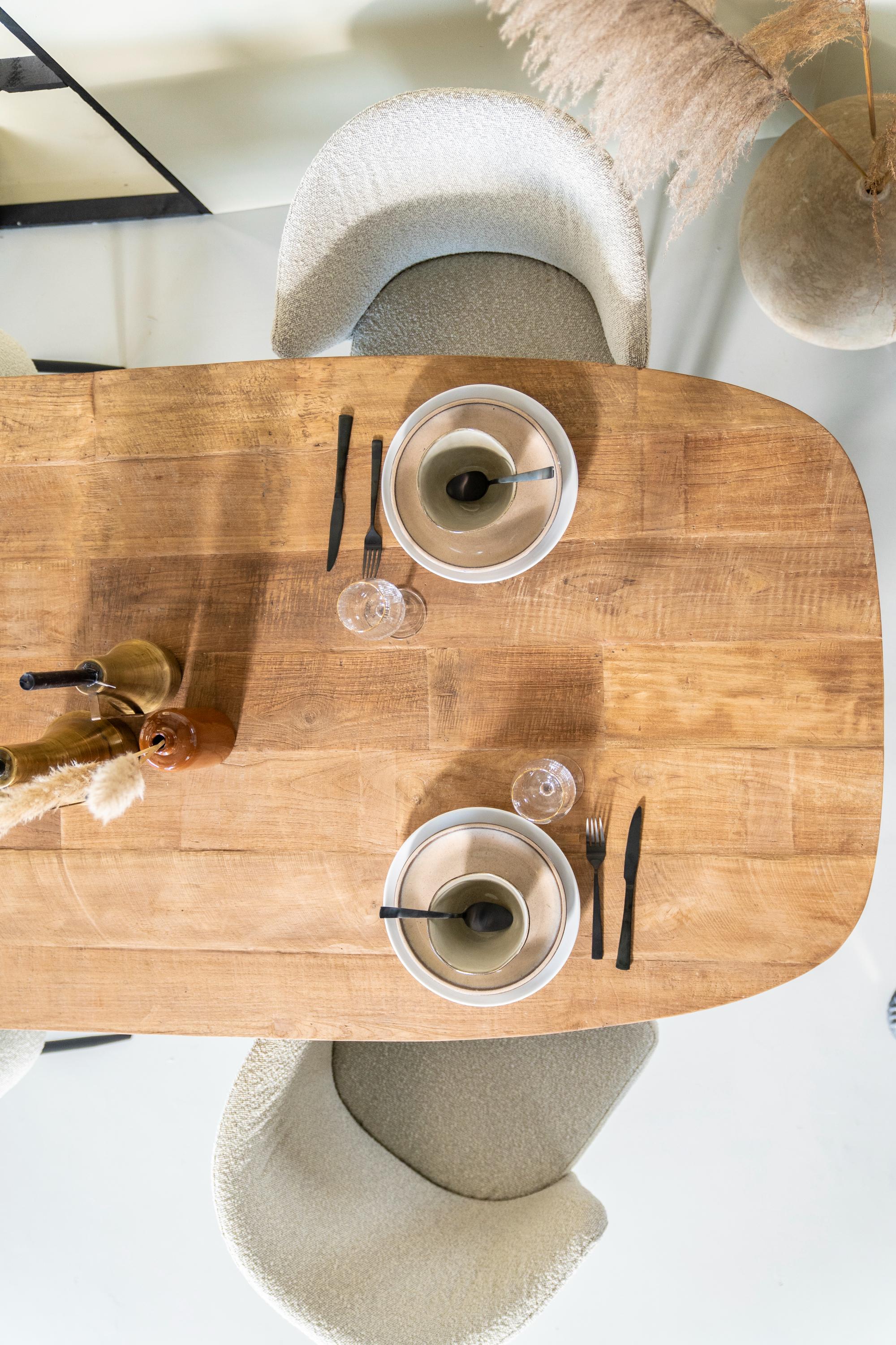 Tafel TABASSUM teakhout