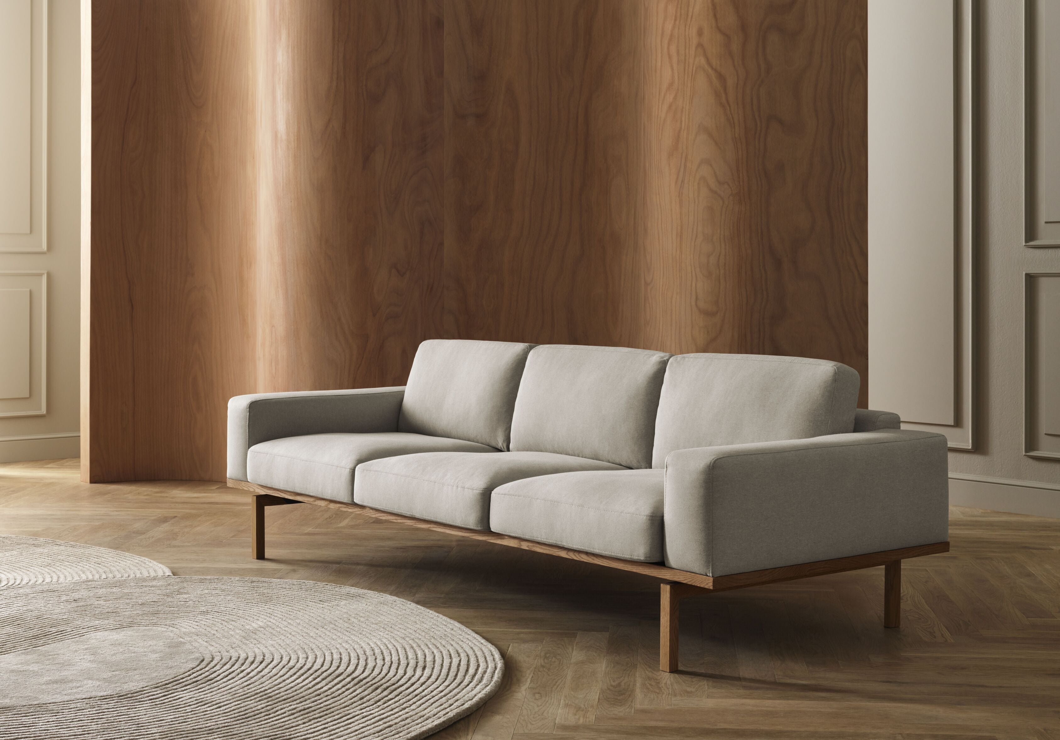 3-Personen-Sofa Elton-Basis aus Eichenholz