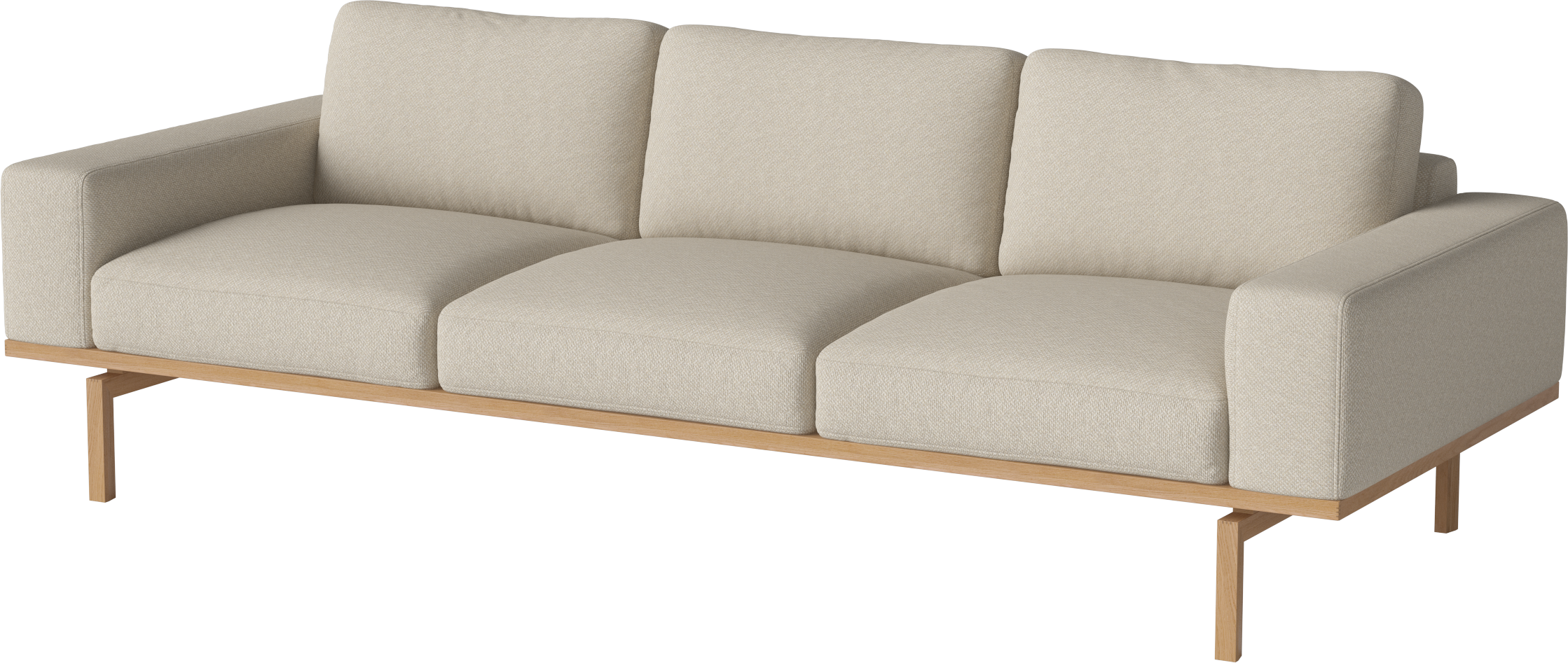 3-Personen-Sofa Elton-Basis aus Eichenholz
