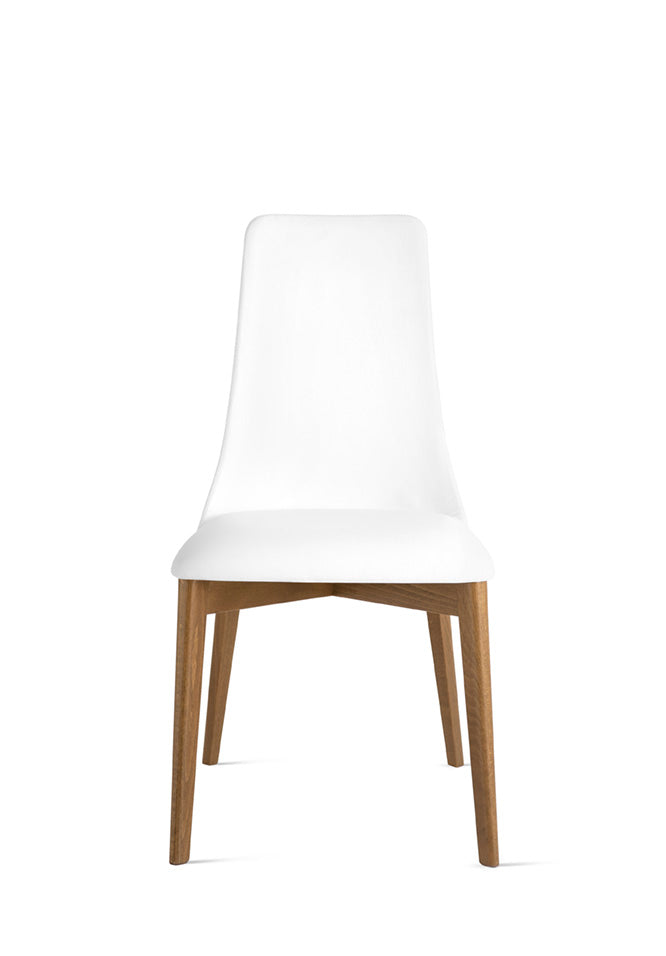 Upholstered ETOILE Chair with Walnut Base