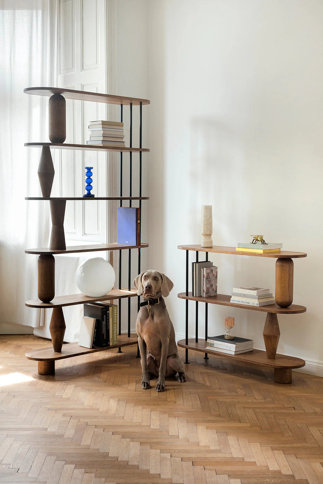 VAZOO rek zwart eikenhout