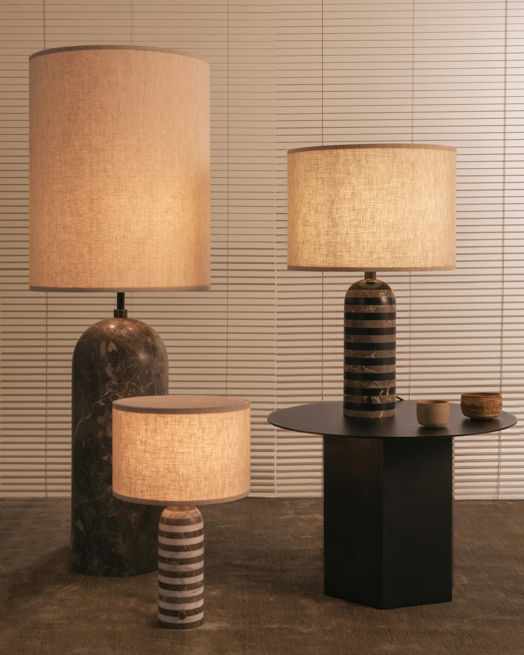 Vloerlamp GRAVITY XL wit marmer