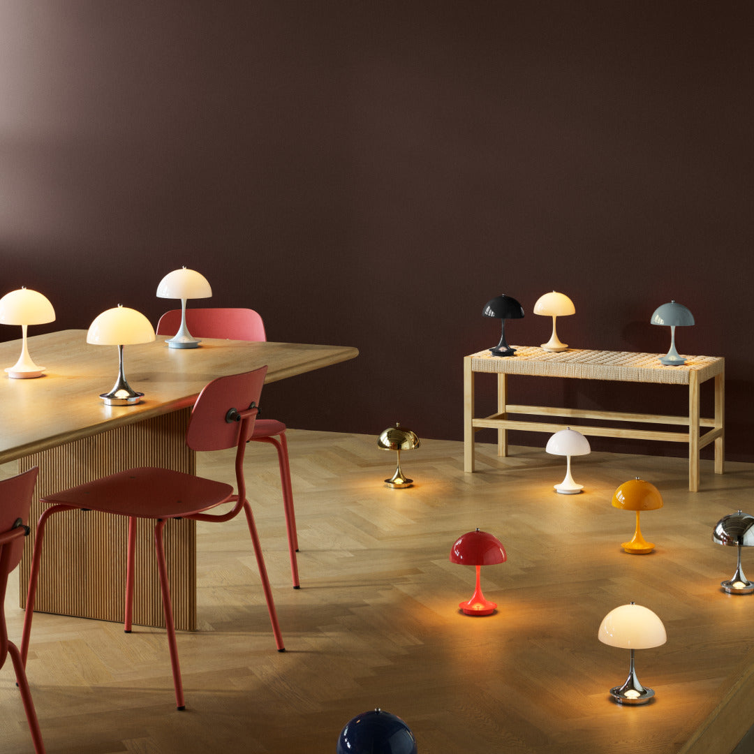 Tragbare Lampe PANTHELLA 160 blassrosa